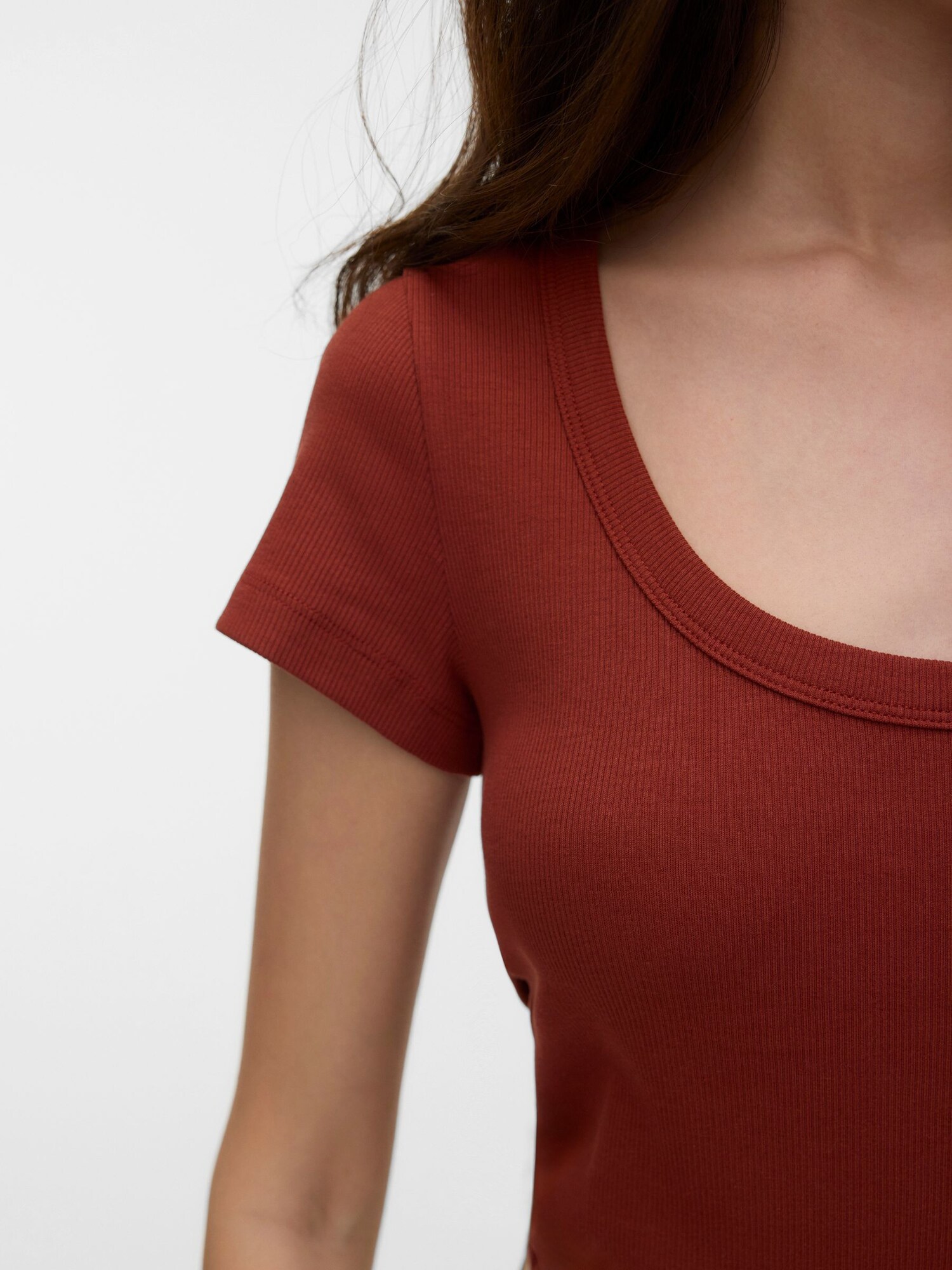 VERO MODA Tričko 'VMChloe'  hrdzavohnedá (obrázok 5)