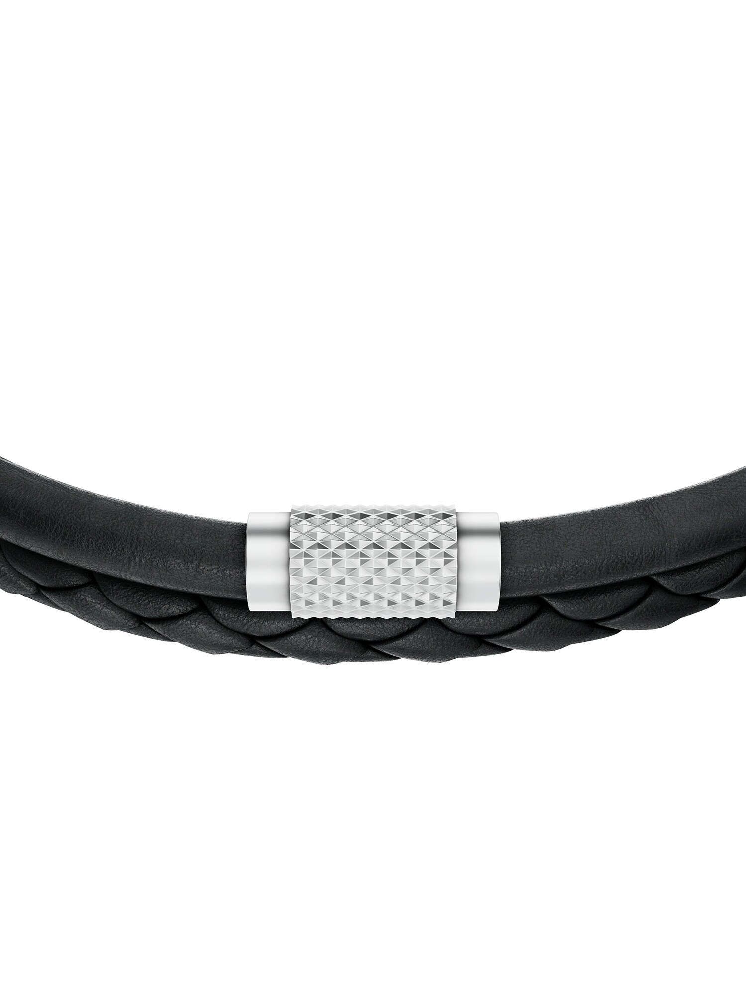 FOSSIL Pulsera 'Machine' negro / plata – imagen 4