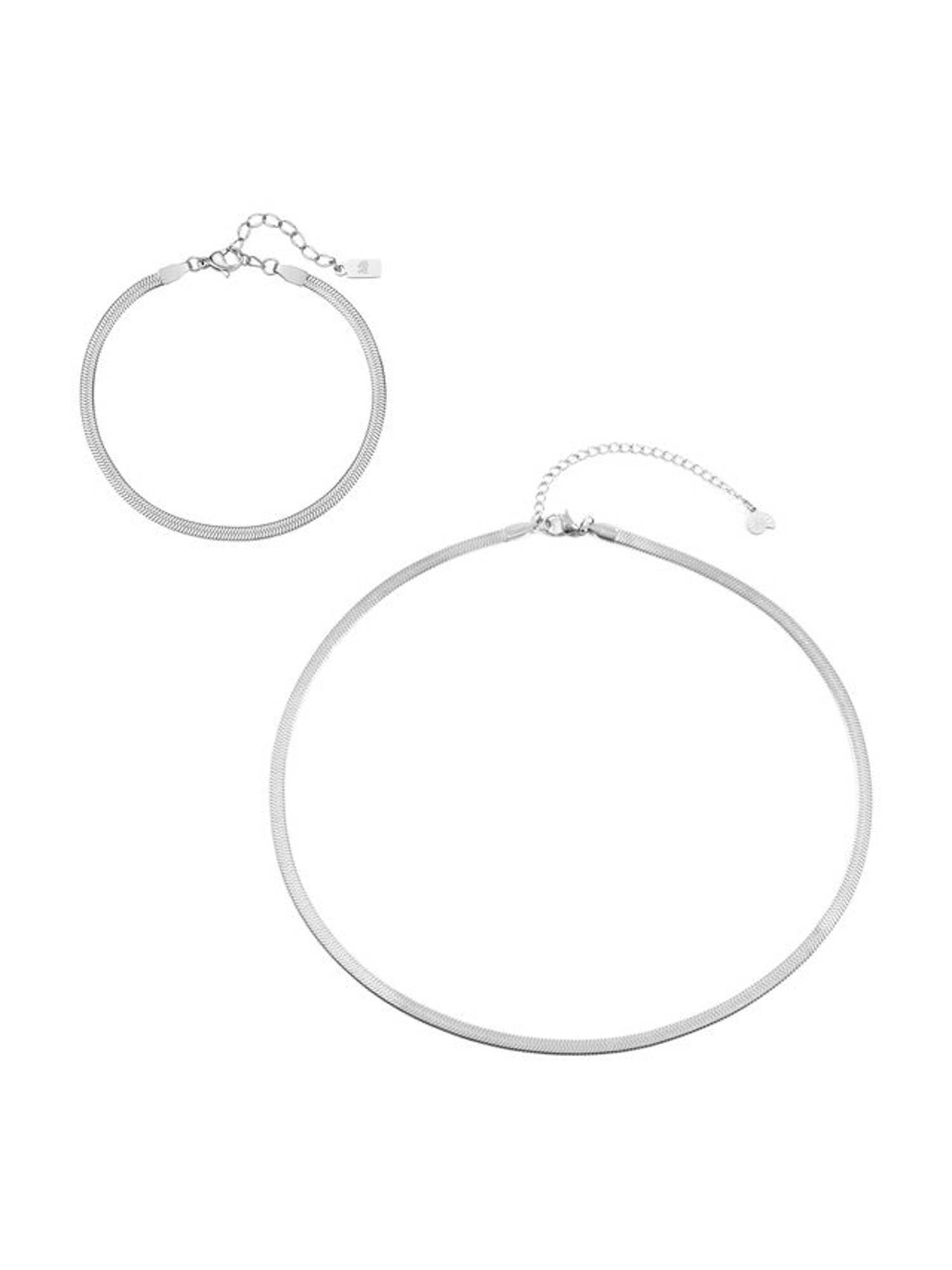 Hey Happiness Conjunto de joyería 'Urban Snake'  plata