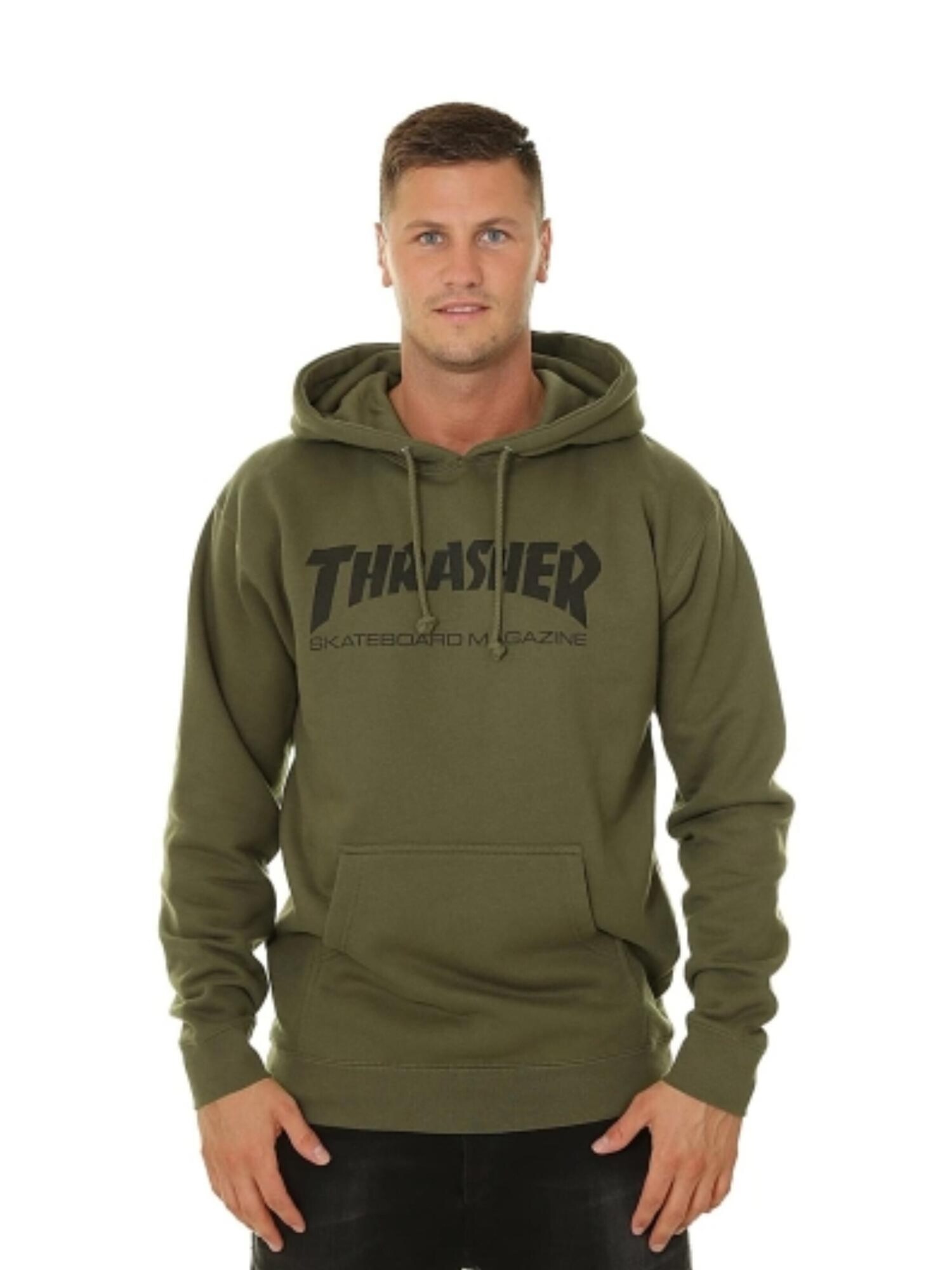 THRASHER Sudadera 'SKATE MAG'  verde – imagen 2