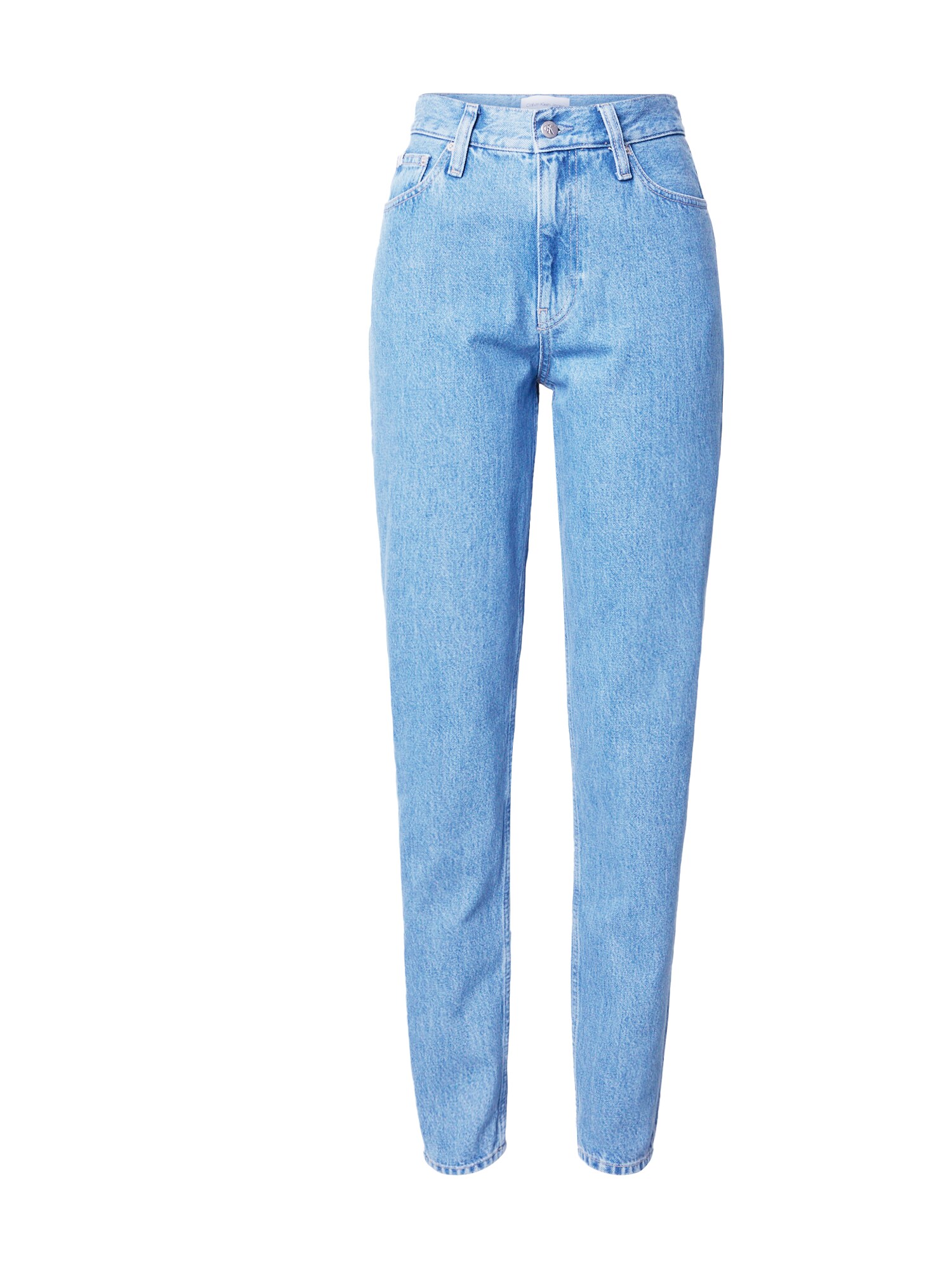 Calvin Klein Jeans Džínsy 'MOM Jeans'  modrá denim / čierna / biela