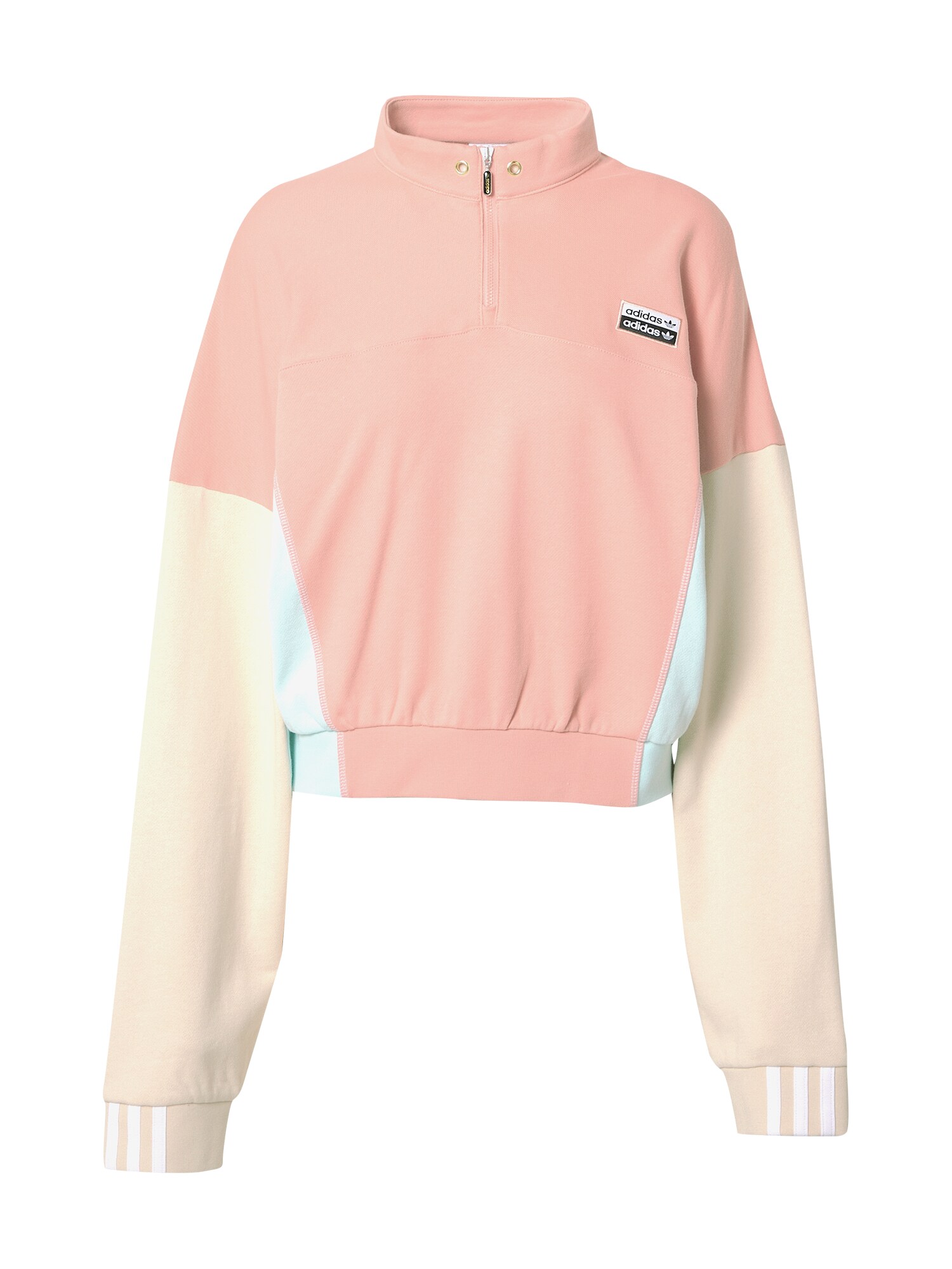 ADIDAS ORIGINALS Megztinis be užsegimo  ryškiai rožinė spalva / kremo / šviesiai mėlyna
