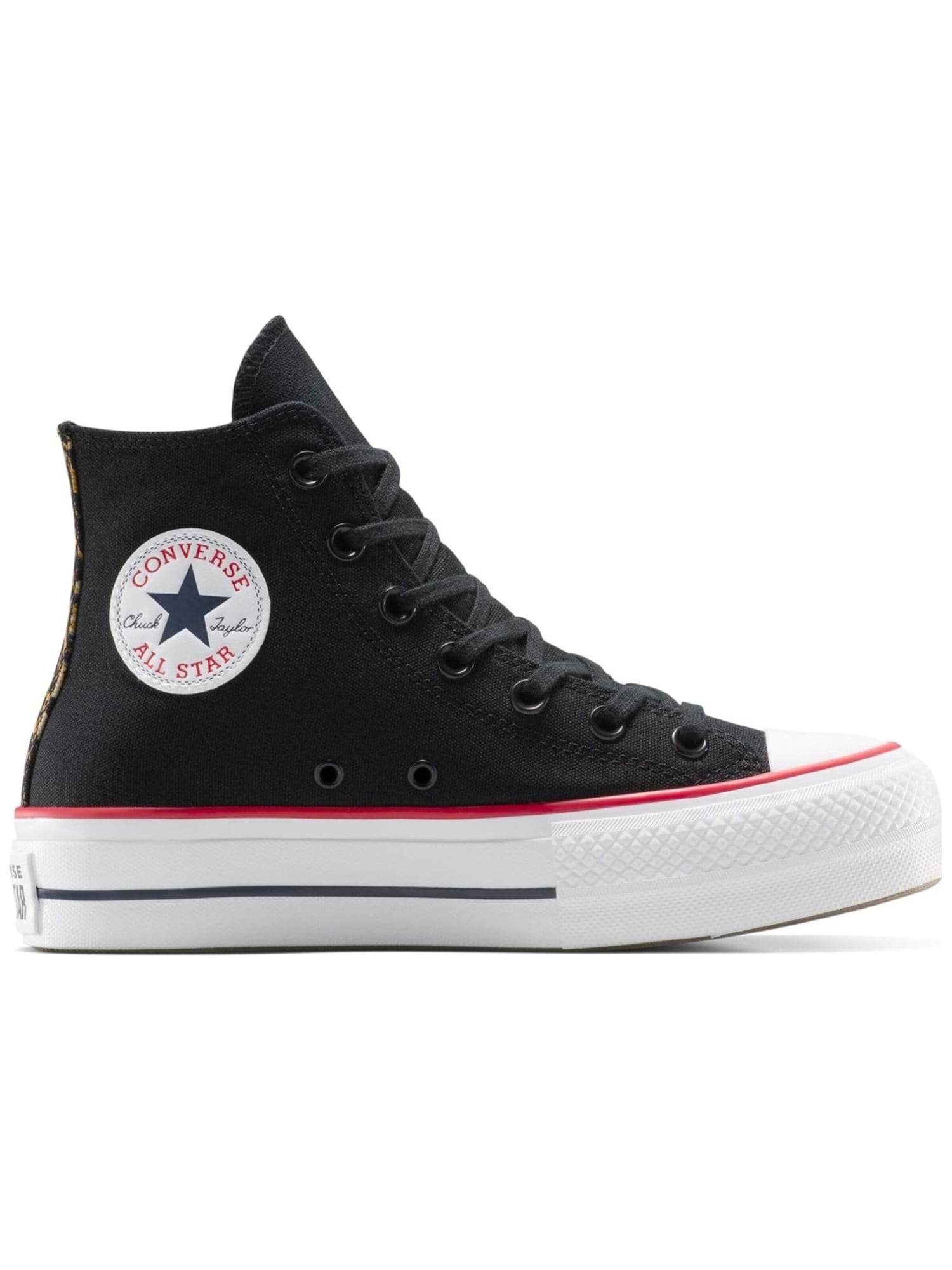 CONVERSE Zapatillas deportivas altas 'Converse Chuck Taylor All Star Lift Platform Leopard' negro