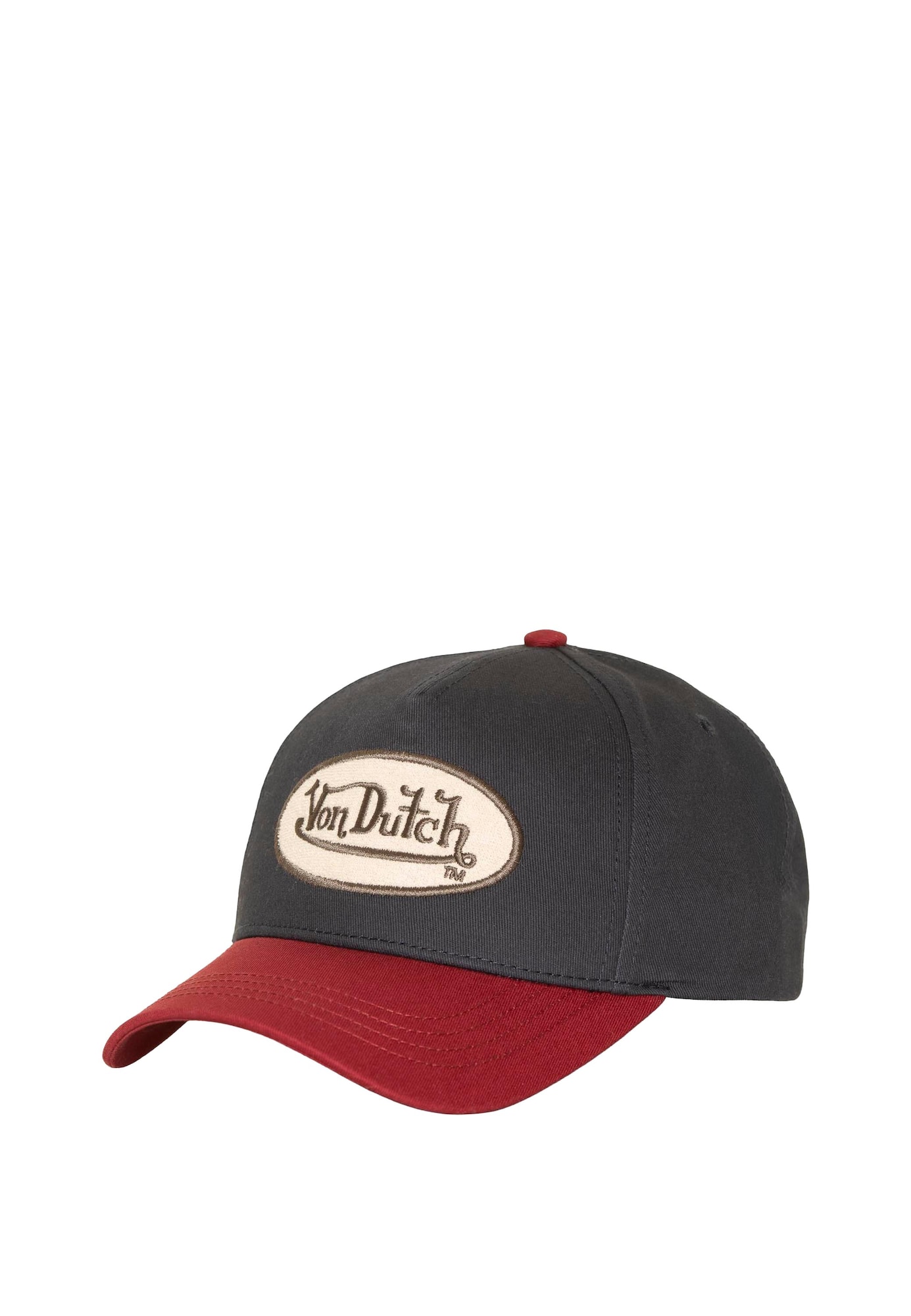 Von Dutch Originals Șapcă bej / gri metalic / roșu
