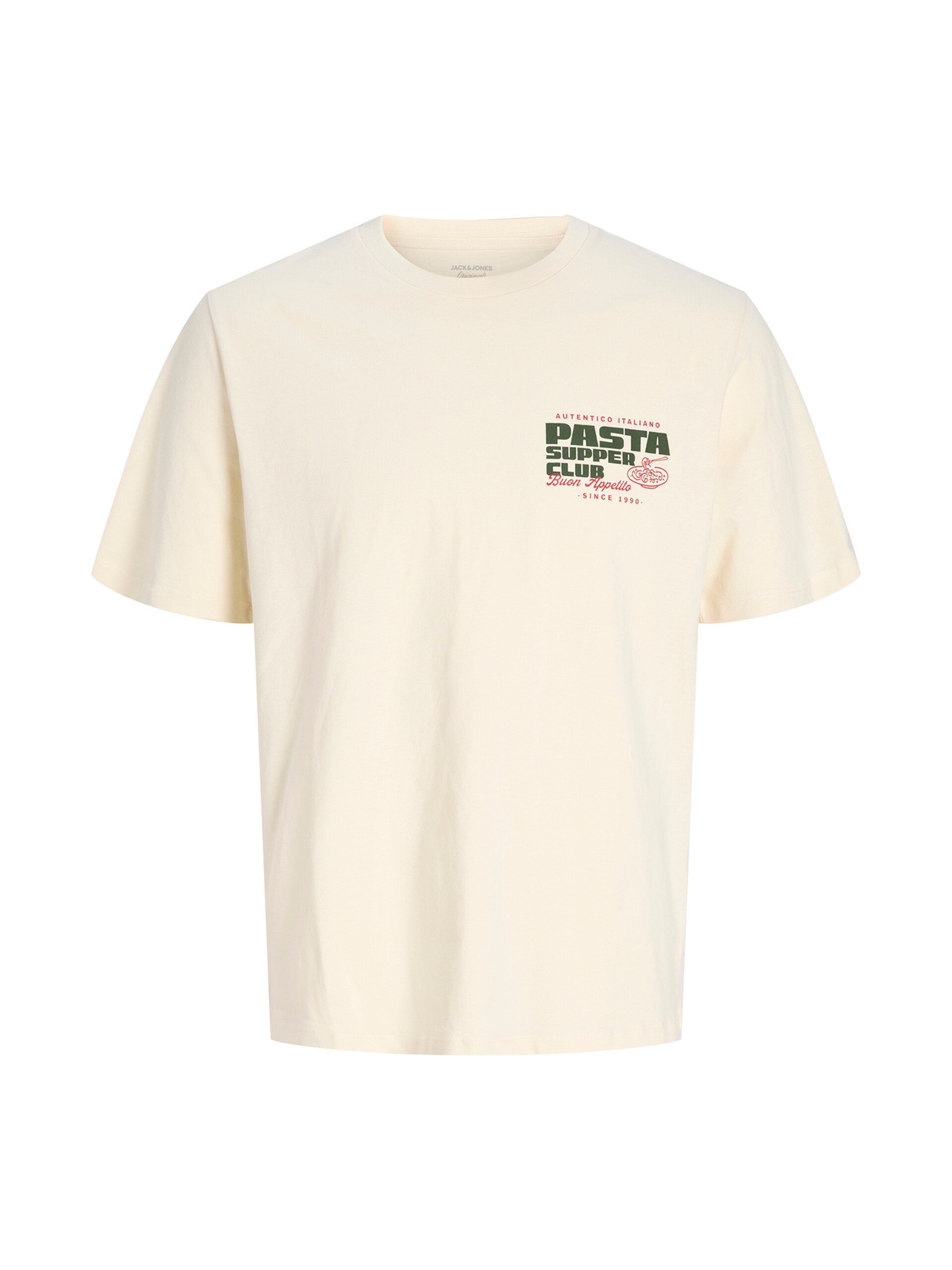 JACK & JONES T-shirt 'JORSummer' gran / mörkröd herr