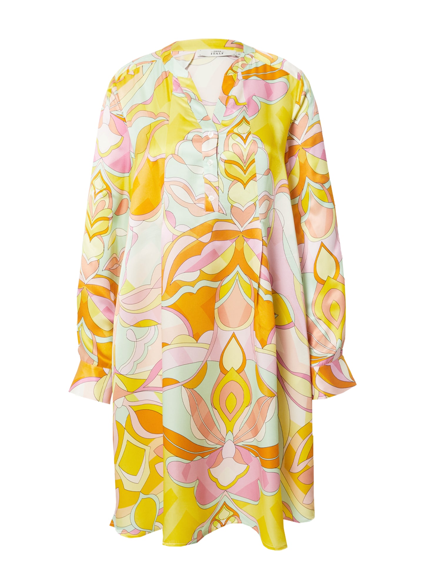 0039 Italy Suknelė 'Ester New' geltona / mėtų spalva / oranžinė / rožių spalva