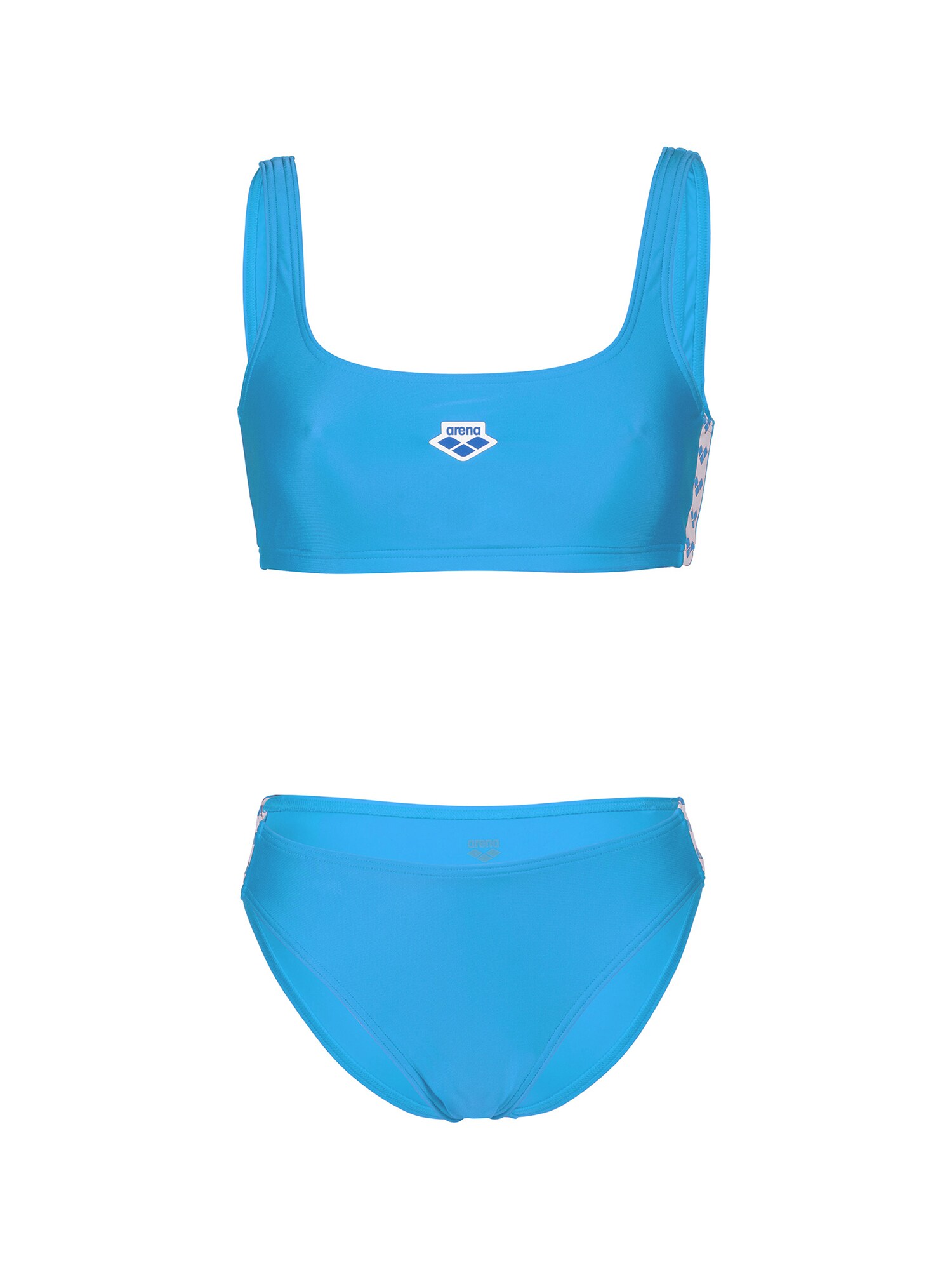 ARENA Спортни бански тип бикини 'ARENA ICONS BRALETTE SOLID'  синьо / лазурно синьо / бяло