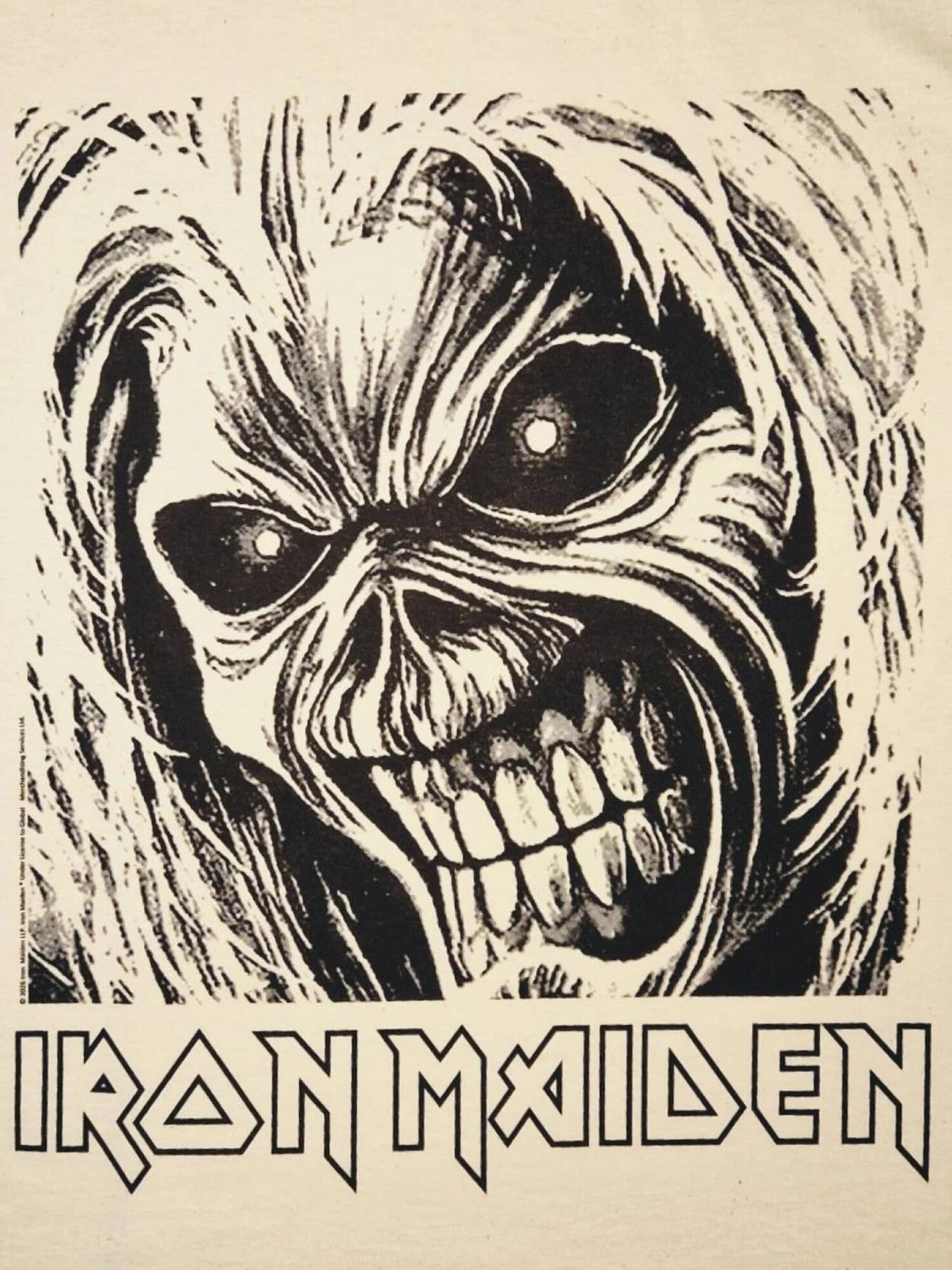 Iron Maiden Camiseta 'Iron  Maiden Eddie Boxed T-Shirt'  blanco natural – imagen 3