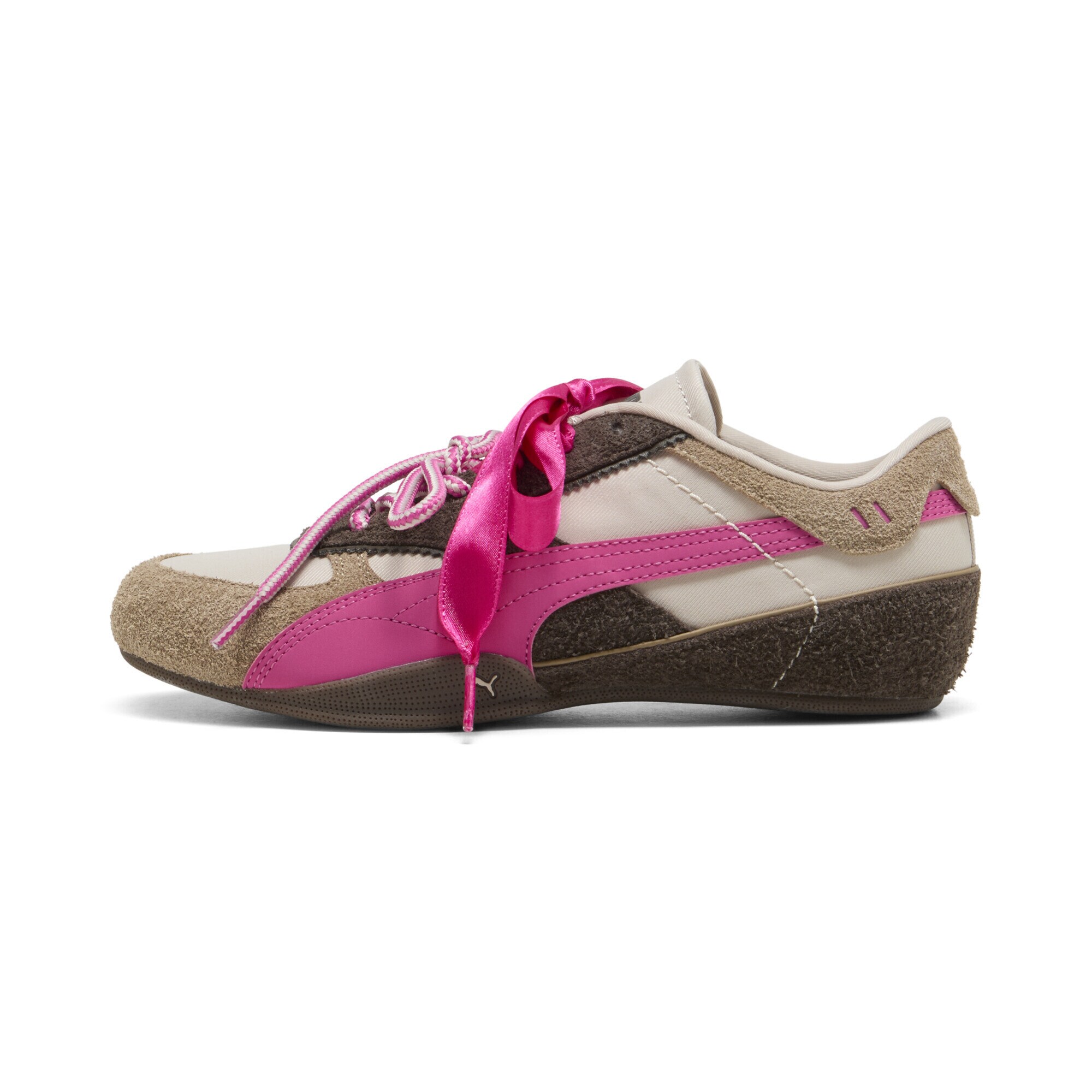 PUMA Nízke tenisky 'Bella Mina'  krémová / tmavobéžová / hnedá / ružová