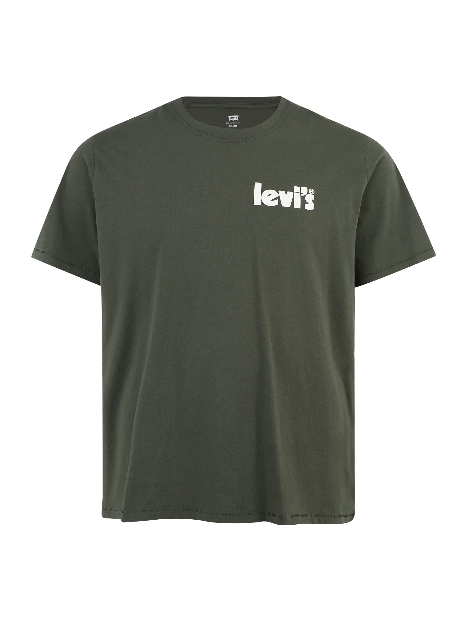 Levi's® Big & Tall Marškinėliai alyvuogių spalva / balta
