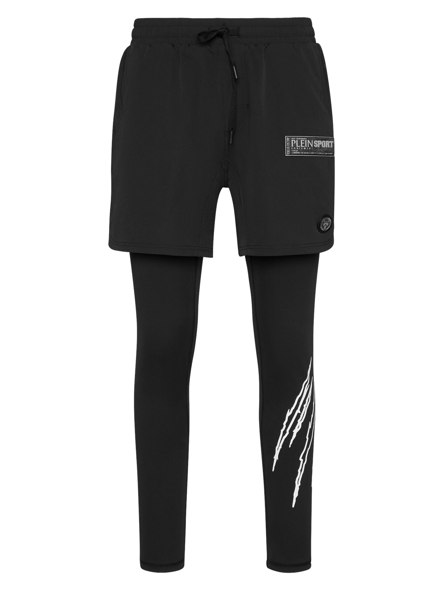 Plein Sport Pantalón  gris / negro / blanco
