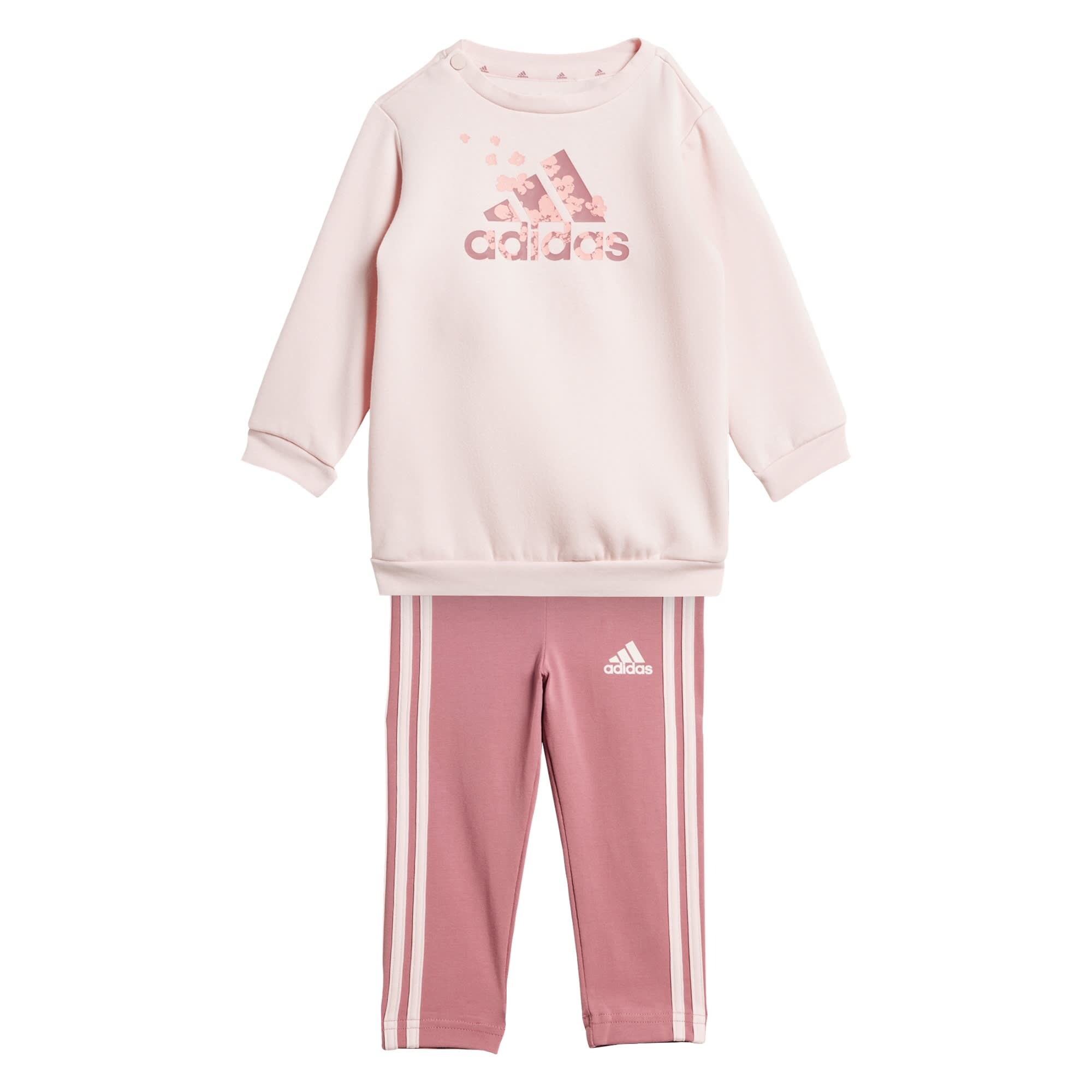 ADIDAS SPORTSWEAR Jogging ruhák 'Essentials'  rózsaszín / rózsaszín / fehér