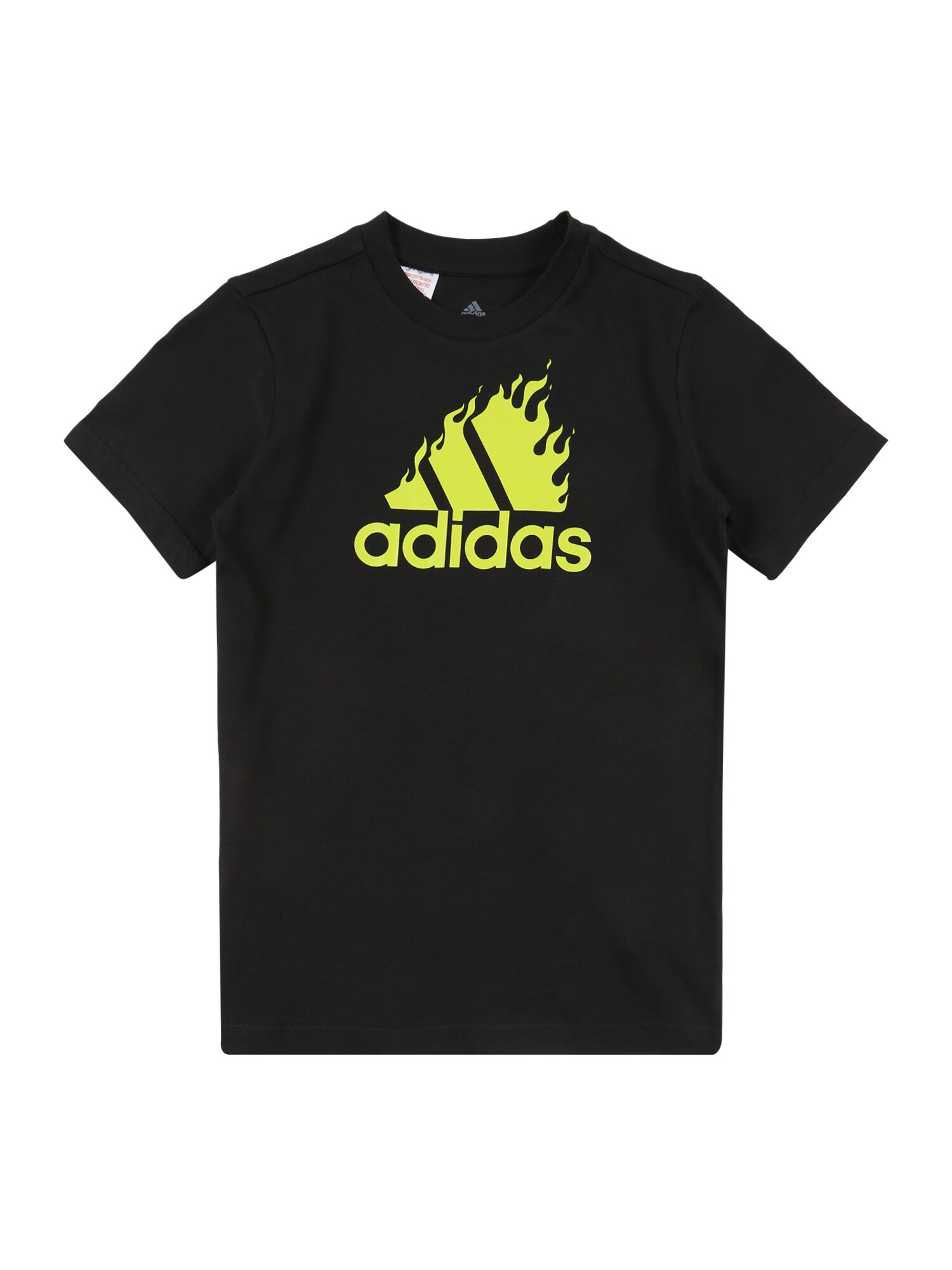 ADIDAS PERFORMANCE Sportiniai marškinėliai  juoda / neoninė geltona