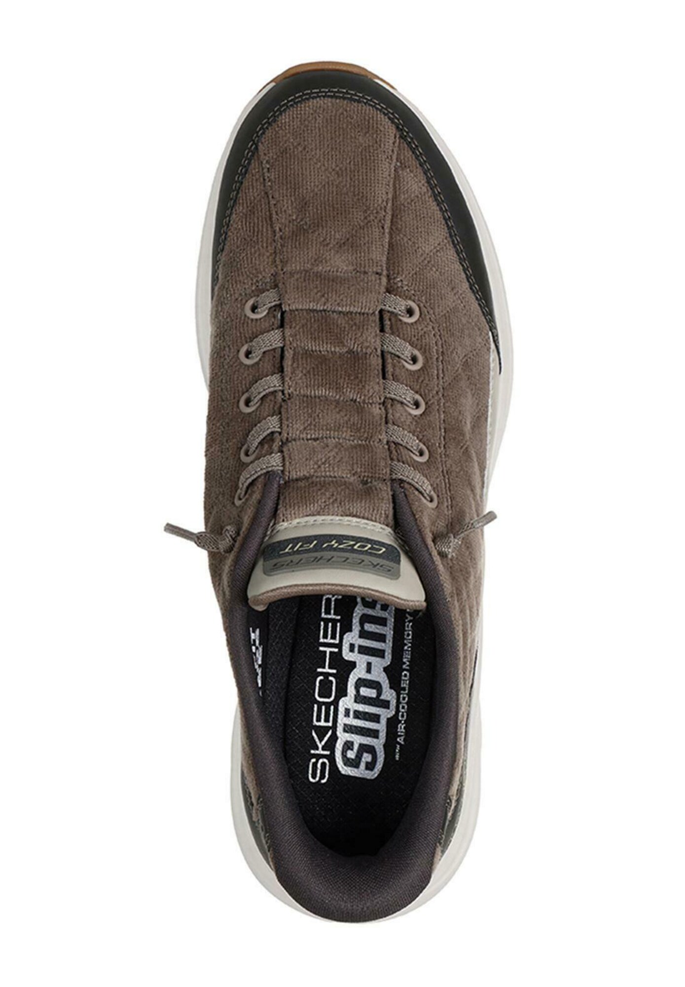 SKECHERS Zapatillas deportivas bajas 'CONTOUR FOAM-CORDELUX'  oliva / negro – imagen 4