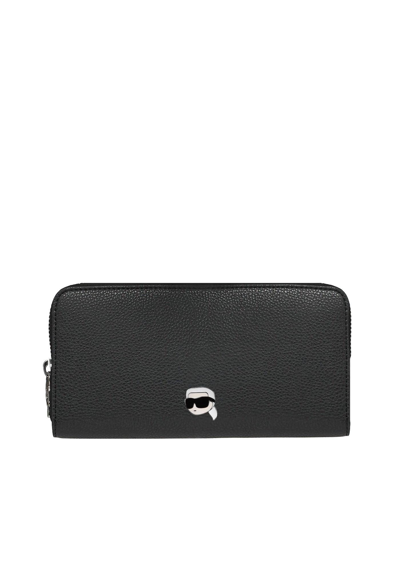 Karl Lagerfeld Portofel Ikon Pebble Continental negru