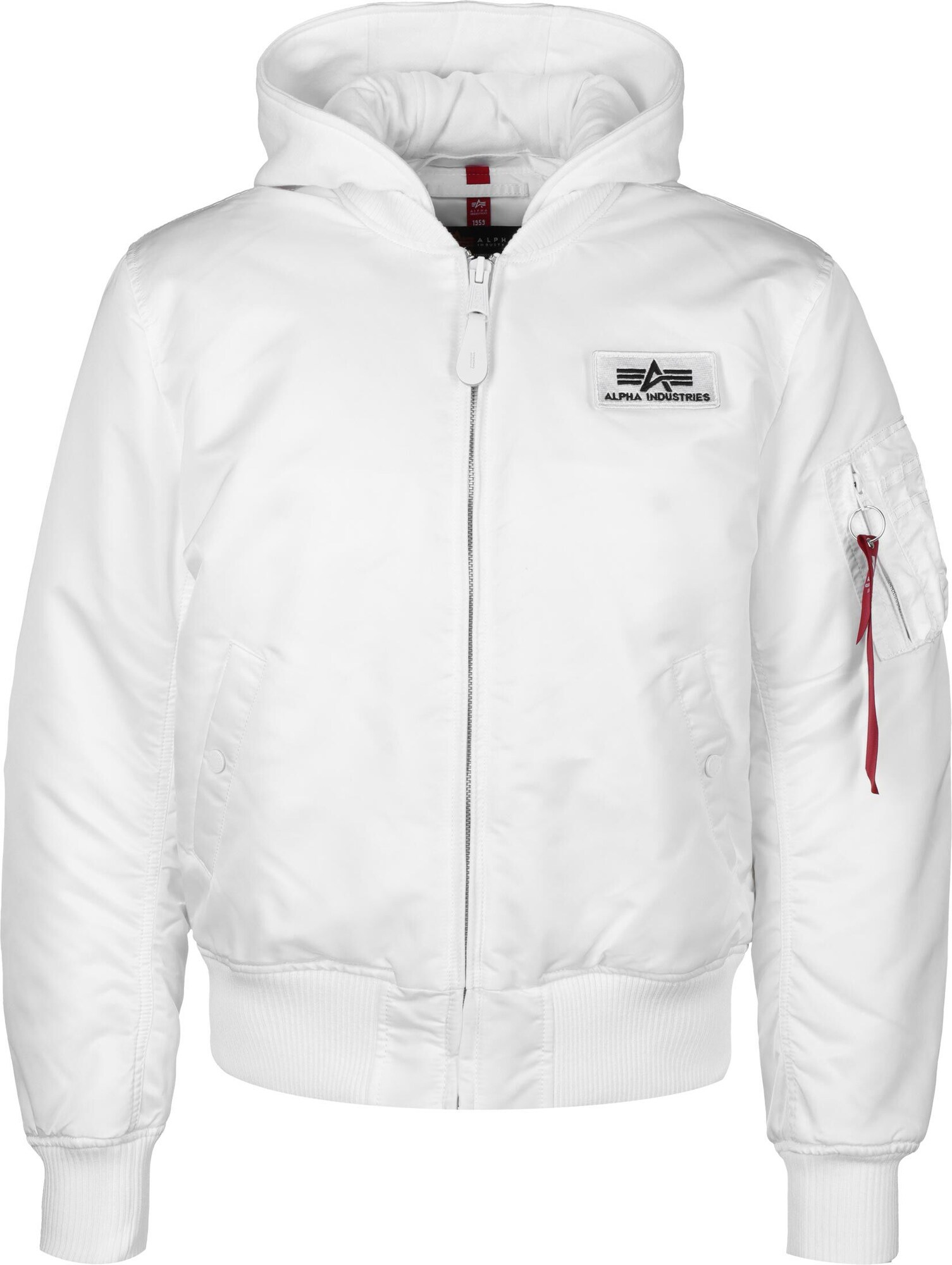 ALPHA INDUSTRIES Prehodna jakna  črna / bela