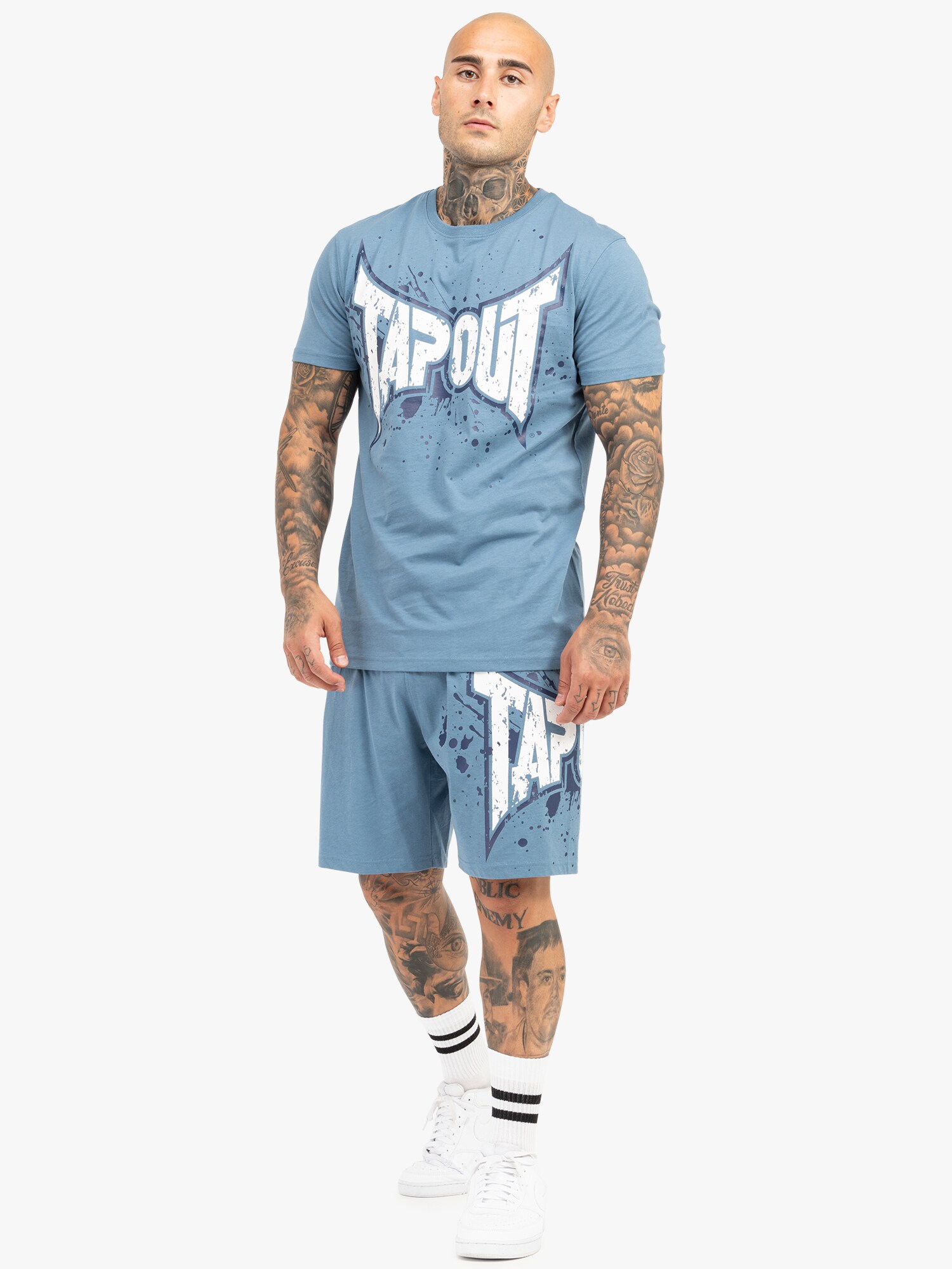 Tapout Tréningruha 'DUNLAB'  galambkék / fehér termék 2. képe