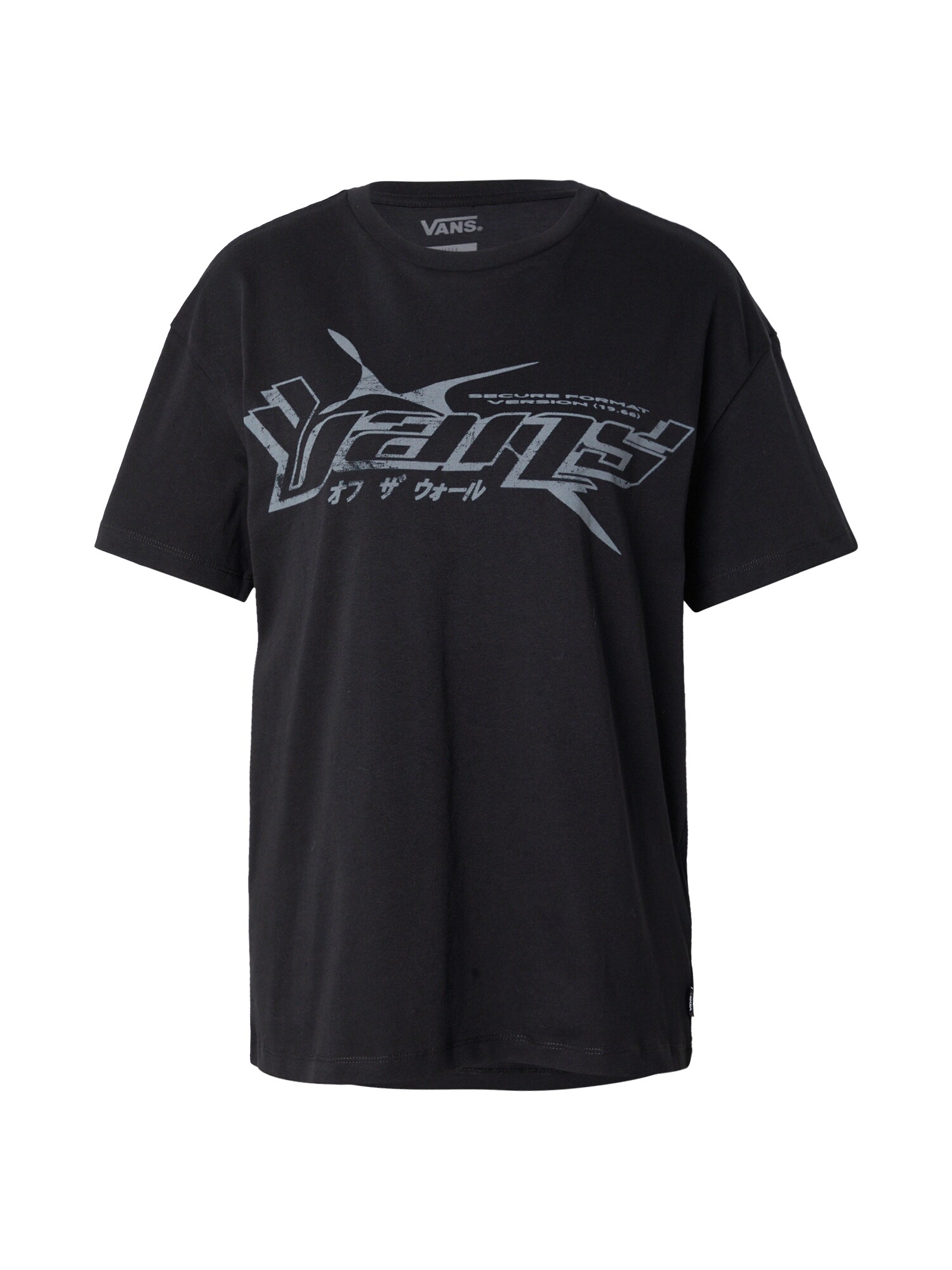 VANS Tricou Y2V  gri închis / negru