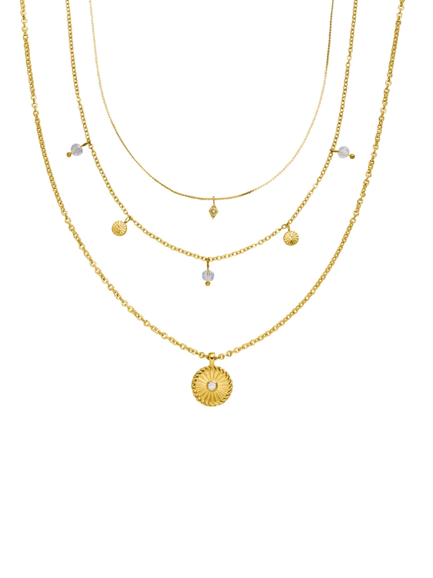 PURELEI Cadena 'Kaipo' oro / plata