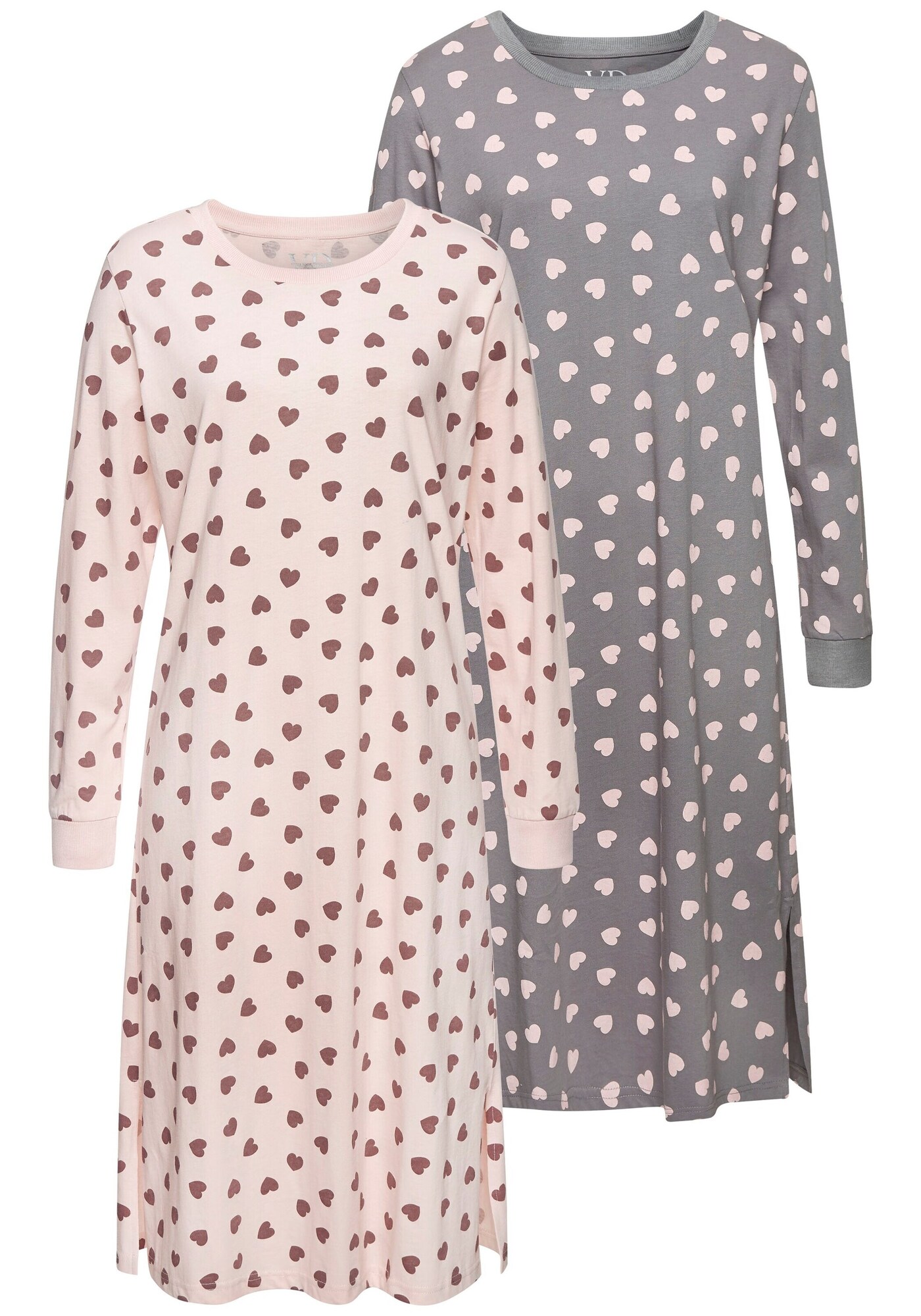 VIVANCE Cămăşi de noapte  gri taupe / roz / roșu burgundy