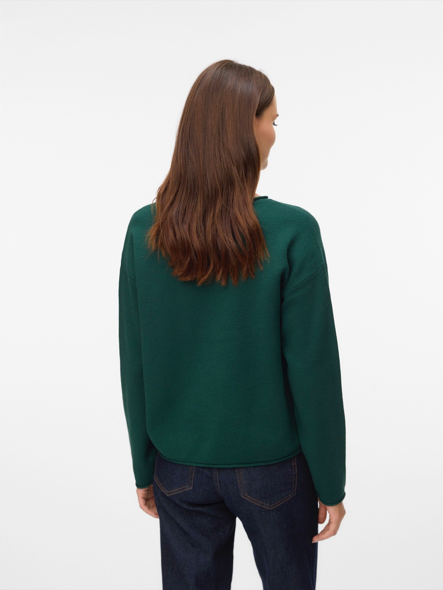 VERO MODA Sveter 'VMSABA'  tmavozelená (obrázok 3)
