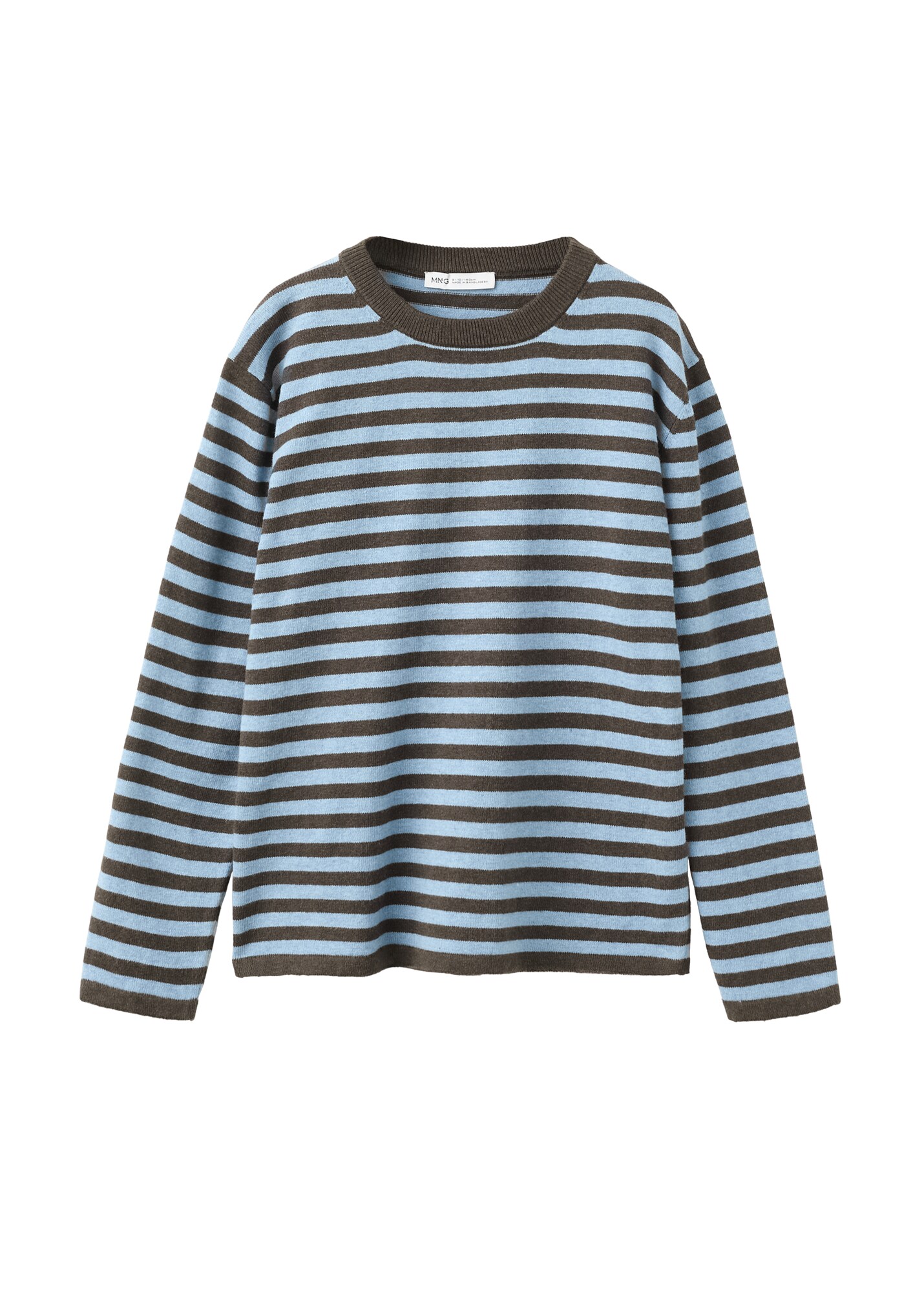 MANGO KIDS Sveter 'WALLY'  svetlomodrá / hnedá