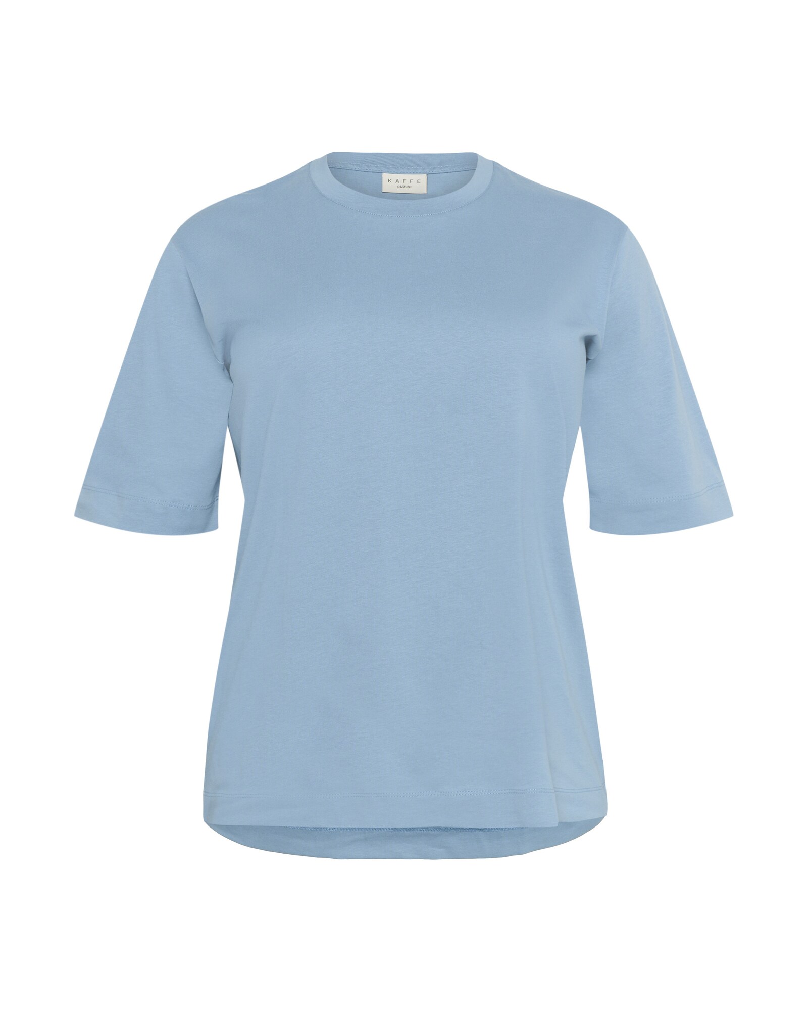KAFFE CURVE Tricou KCMina  albastru deschis