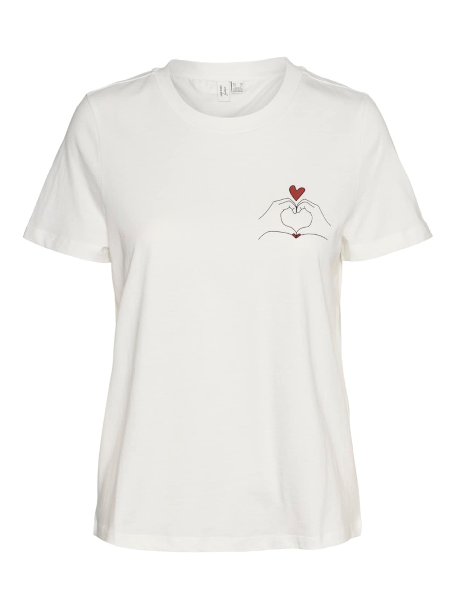 VERO MODA Tricou VMViva  roşu închis / negru / alb