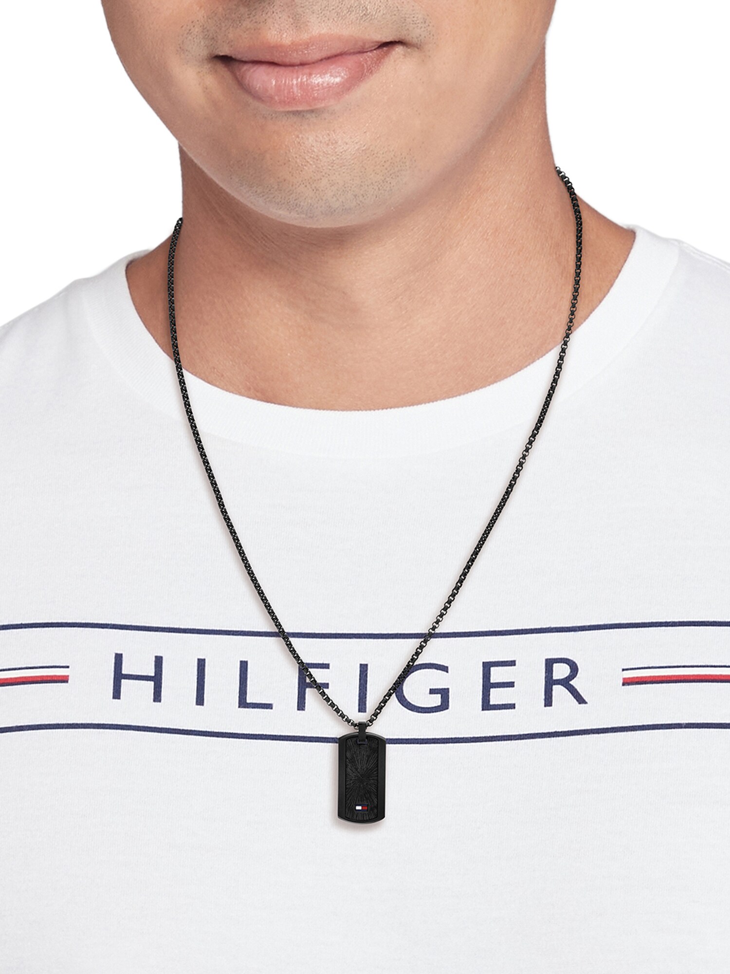 TOMMY HILFIGER Lánc 'JAMESON'  fekete termék 2. képe