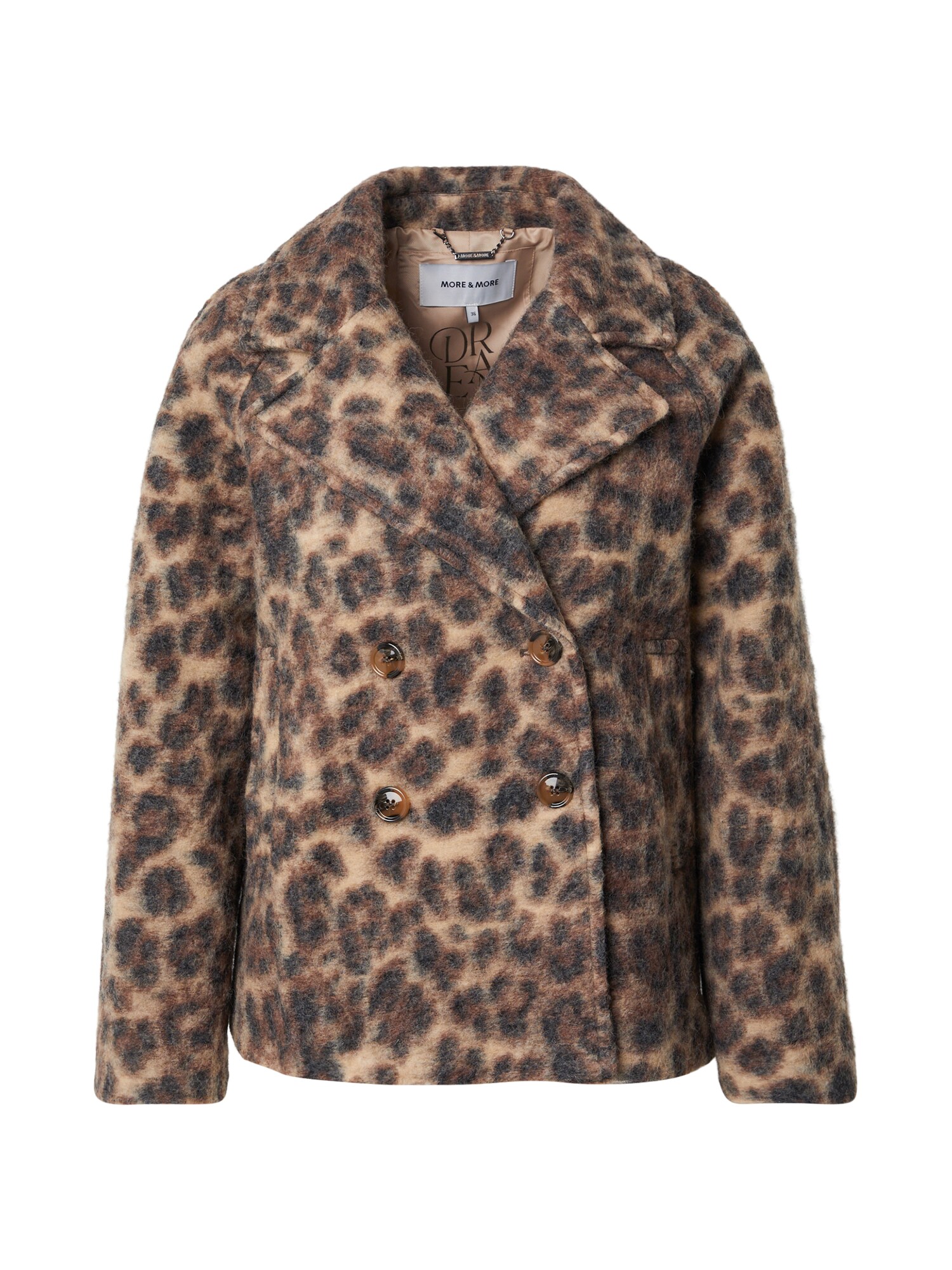 MORE & MORE Átmeneti dzseki  teveszín / csokoládé / fekete akciós termékkép 1