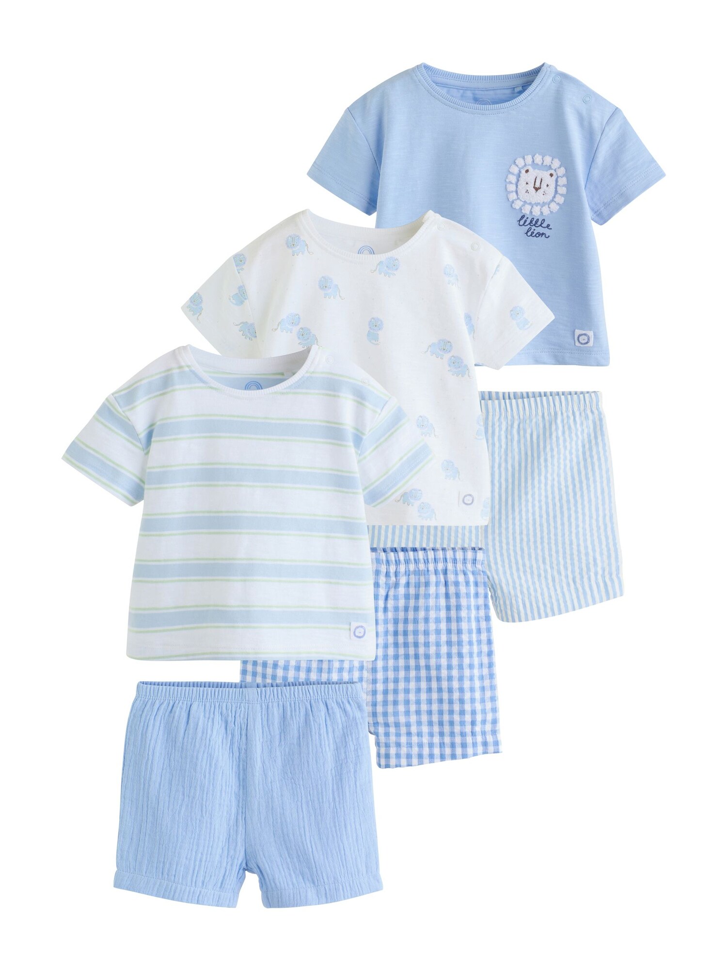 Next Set Duifblauw / Pastelblauw / Wit thumbnail