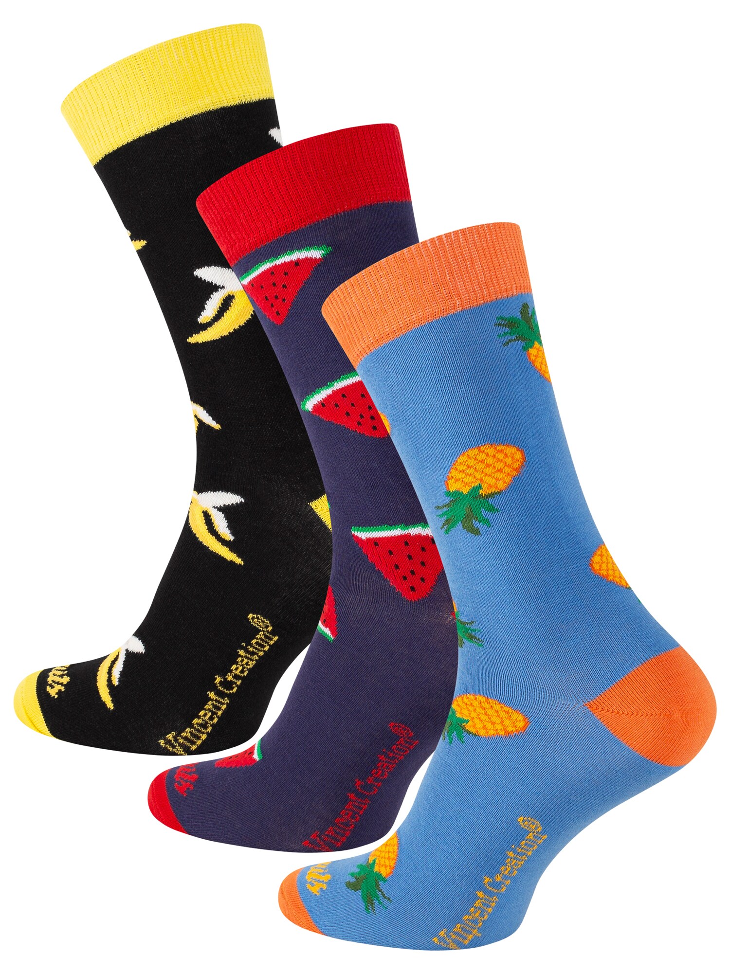 Vincent Creation Calcetines  azul / lila oscuro / rojo / negro