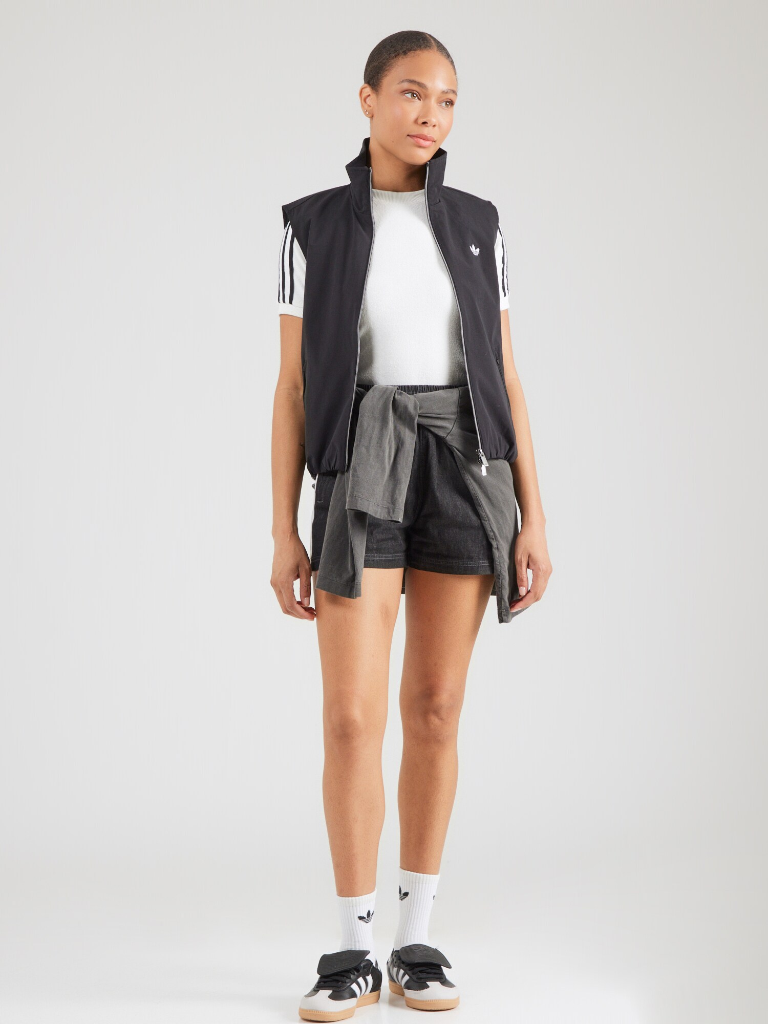 ADIDAS ORIGINALS Vaquero 'Summer Glow' negro denim / blanco – imagen 3