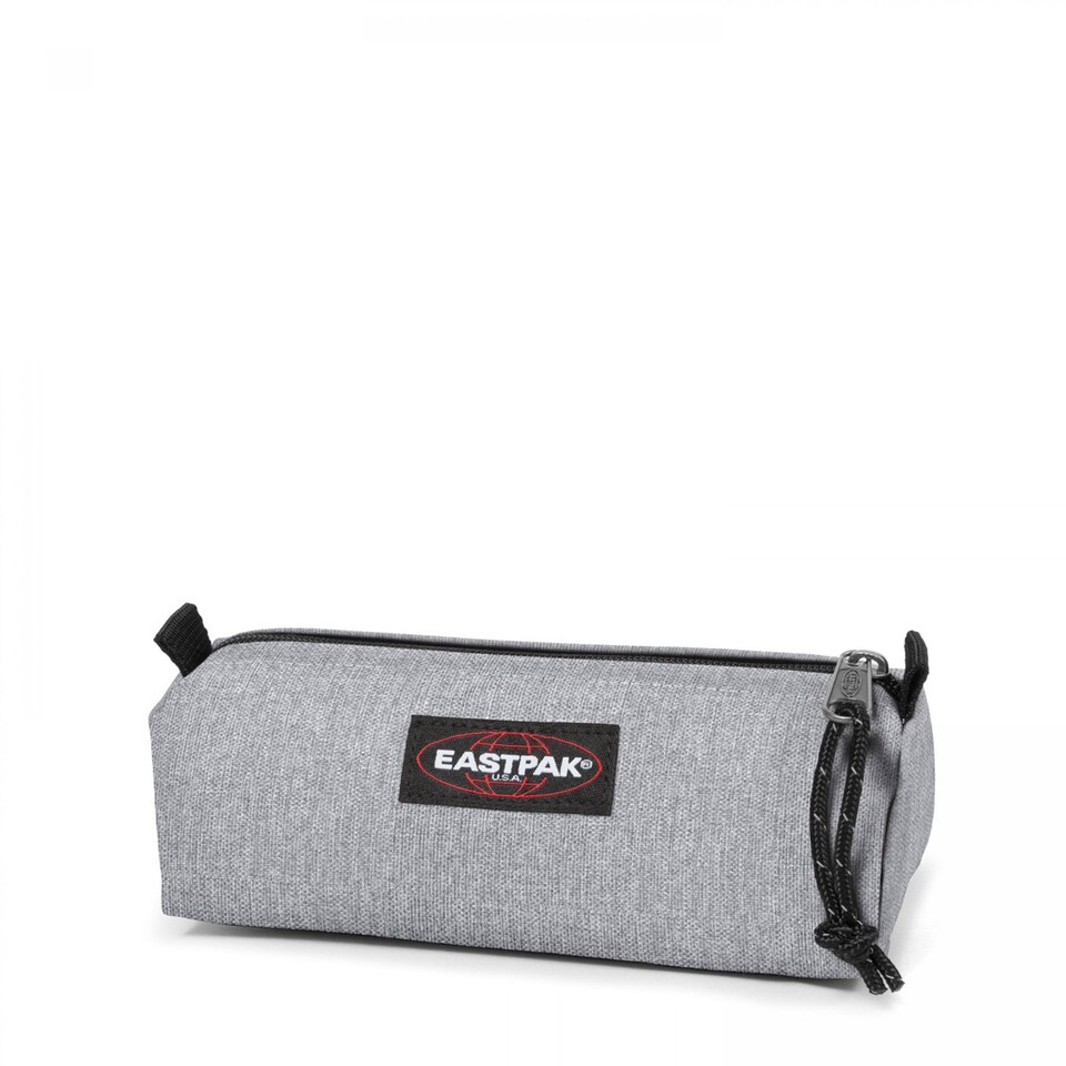 Etui ljusgrå / röd / svart