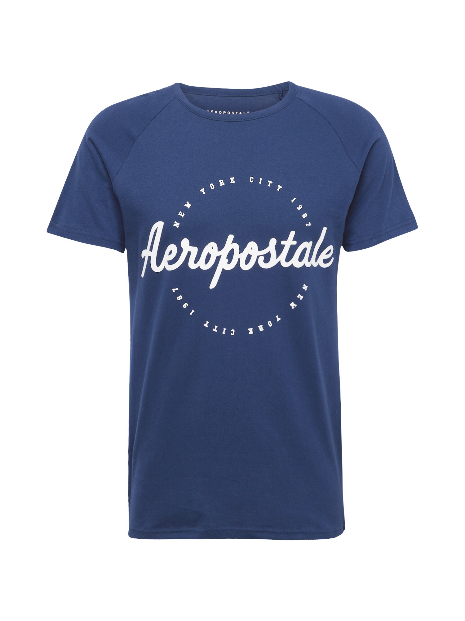 AÉROPOSTALE Tričko 'NEW YORK CITY'  námornícka modrá / biela