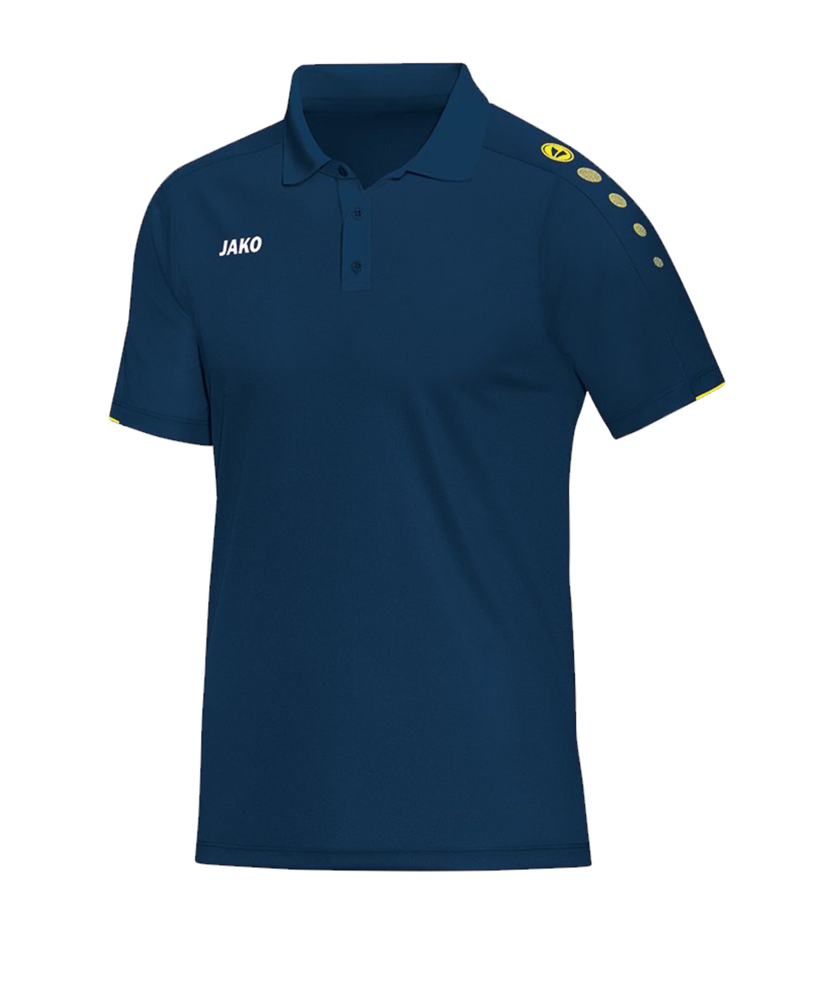 JAKO Tricou funcțional Classico  bleumarin / galben / alb