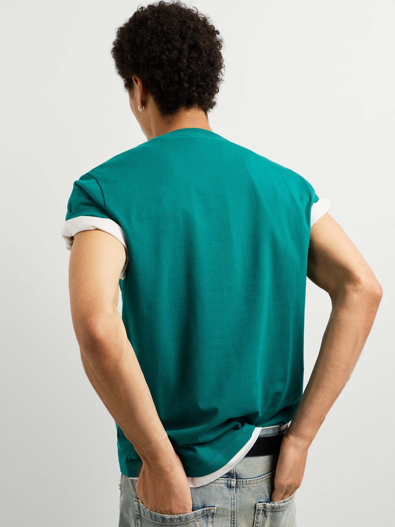 Pepe Jeans Camiseta  esmeralda / blanco – imagen 6