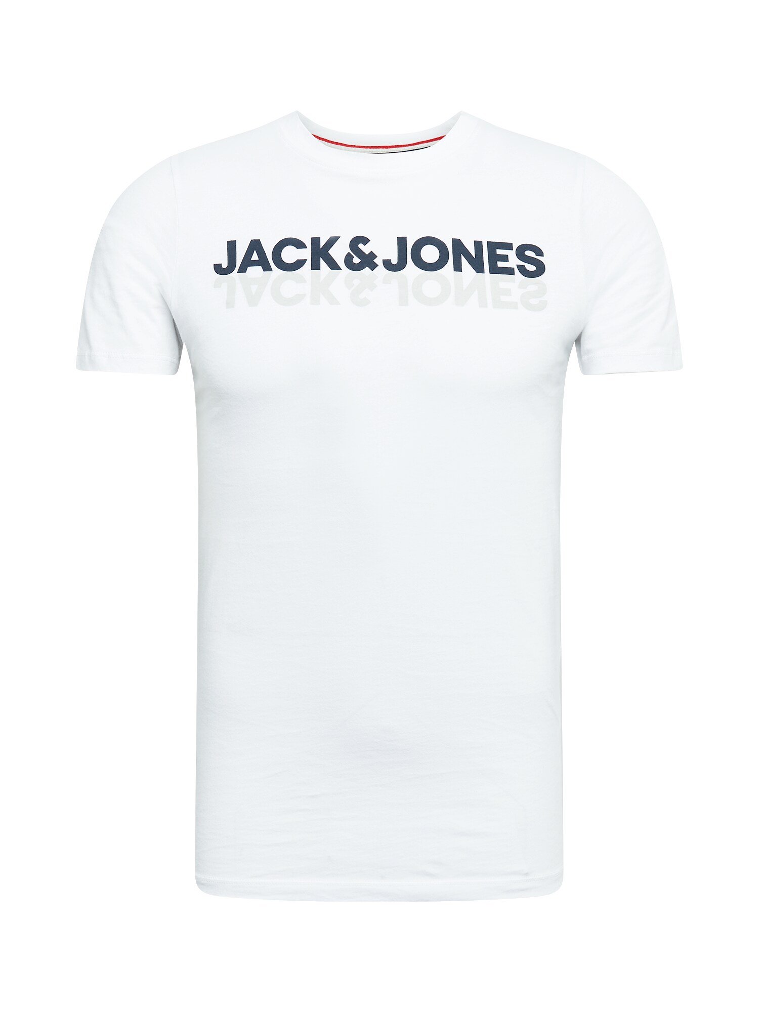 JACK & JONES Marškinėliai  balta / juoda