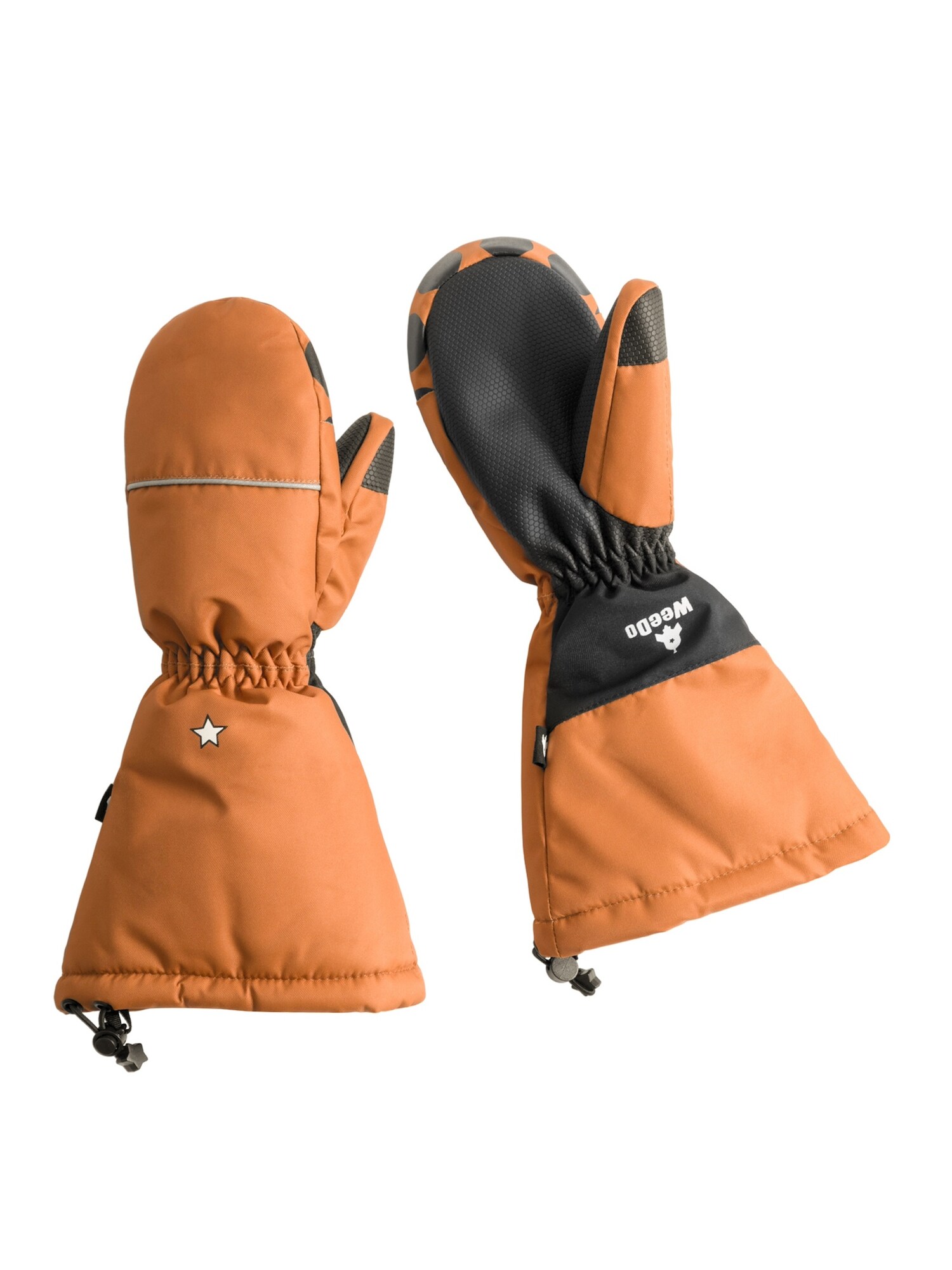 WeeDo Handschoenen 'Foxdo' Grijs / Antraciet / Donkeroranje
