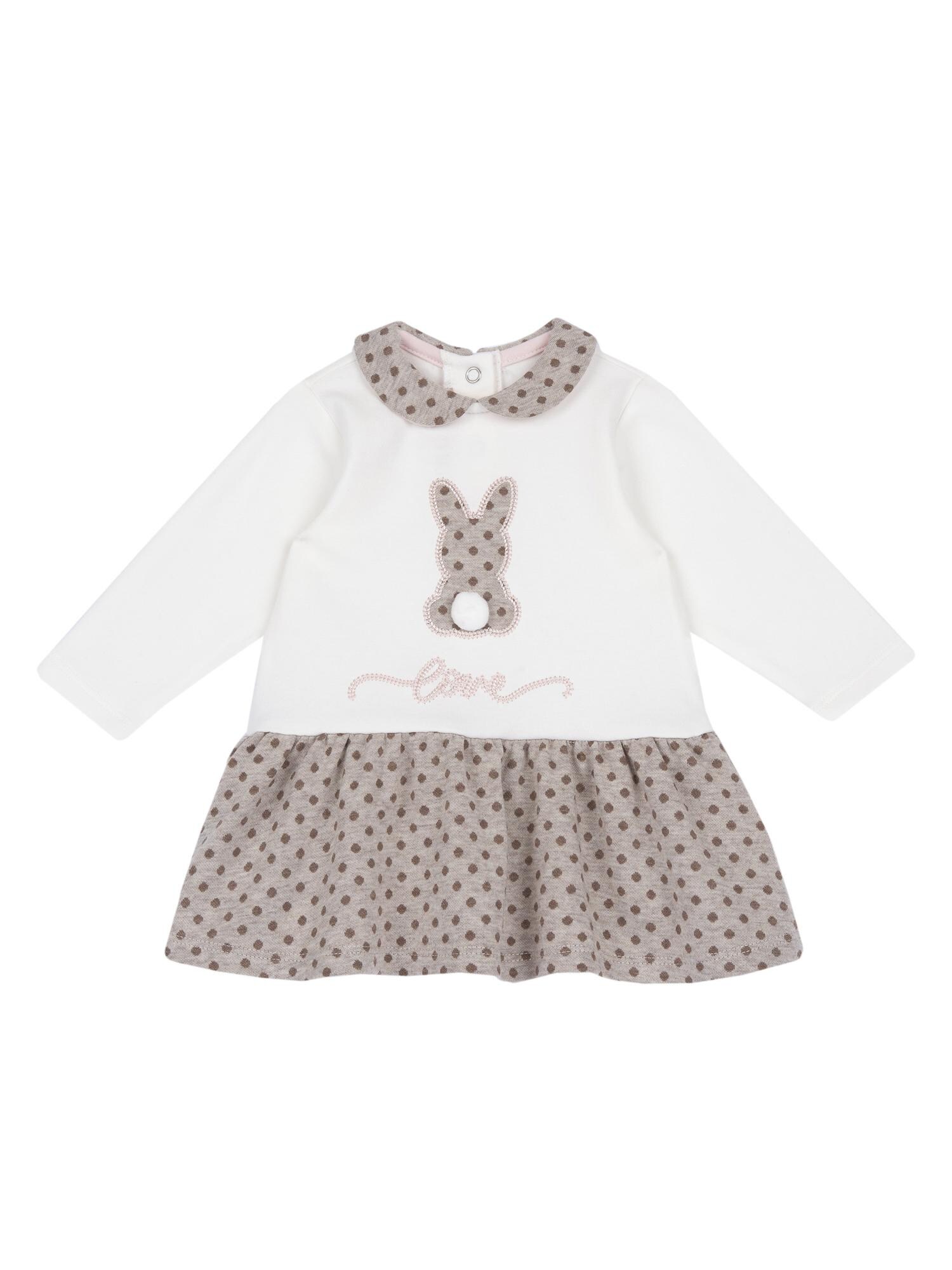 Chicco Rochie  gri / alb