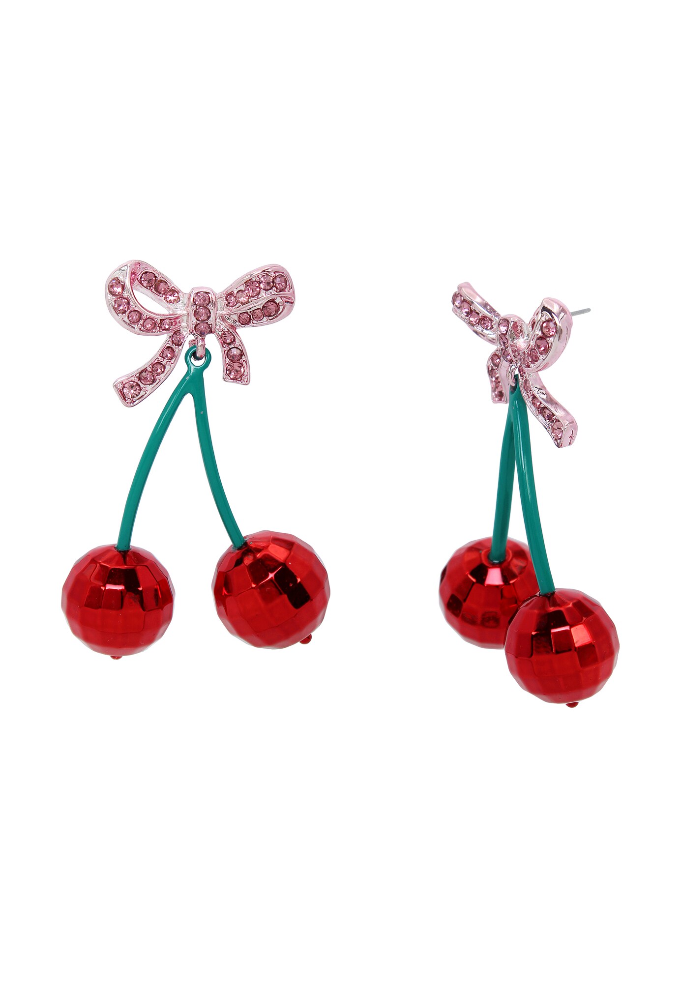 Betsey Johnson Náušnice 'Sweetheart'  nefritová / eozín / červená