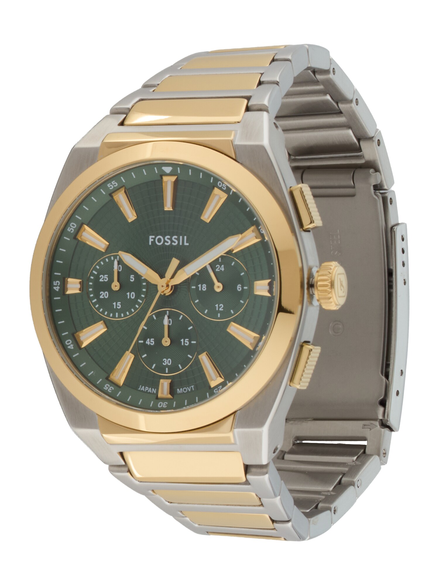 FOSSIL Ceas analogic  auriu / argintiu