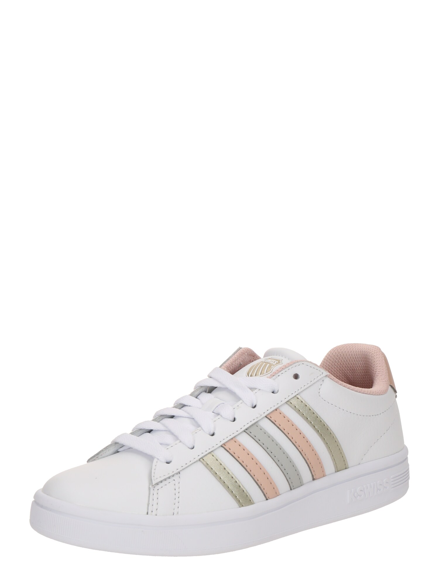 K-SWISS Sneaker low Court Tiebreak II  albastru porumbel / auriu / roz pal / alb