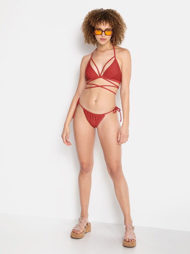 LSCN by LASCANA, Bikini nadrágok 'Cheeky Gina', piros, 4 kép a 5 közül