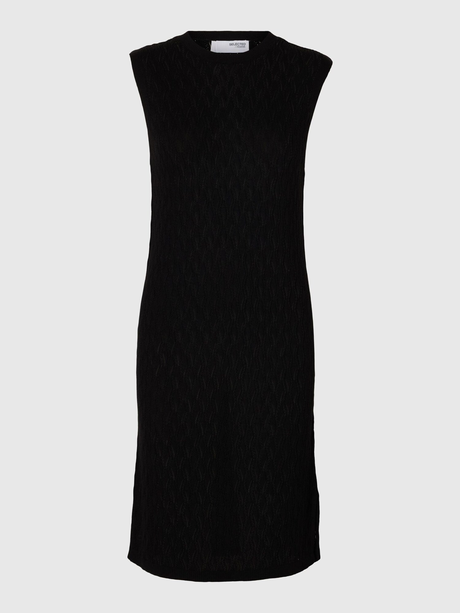 SELECTED Vestido de punto  negro