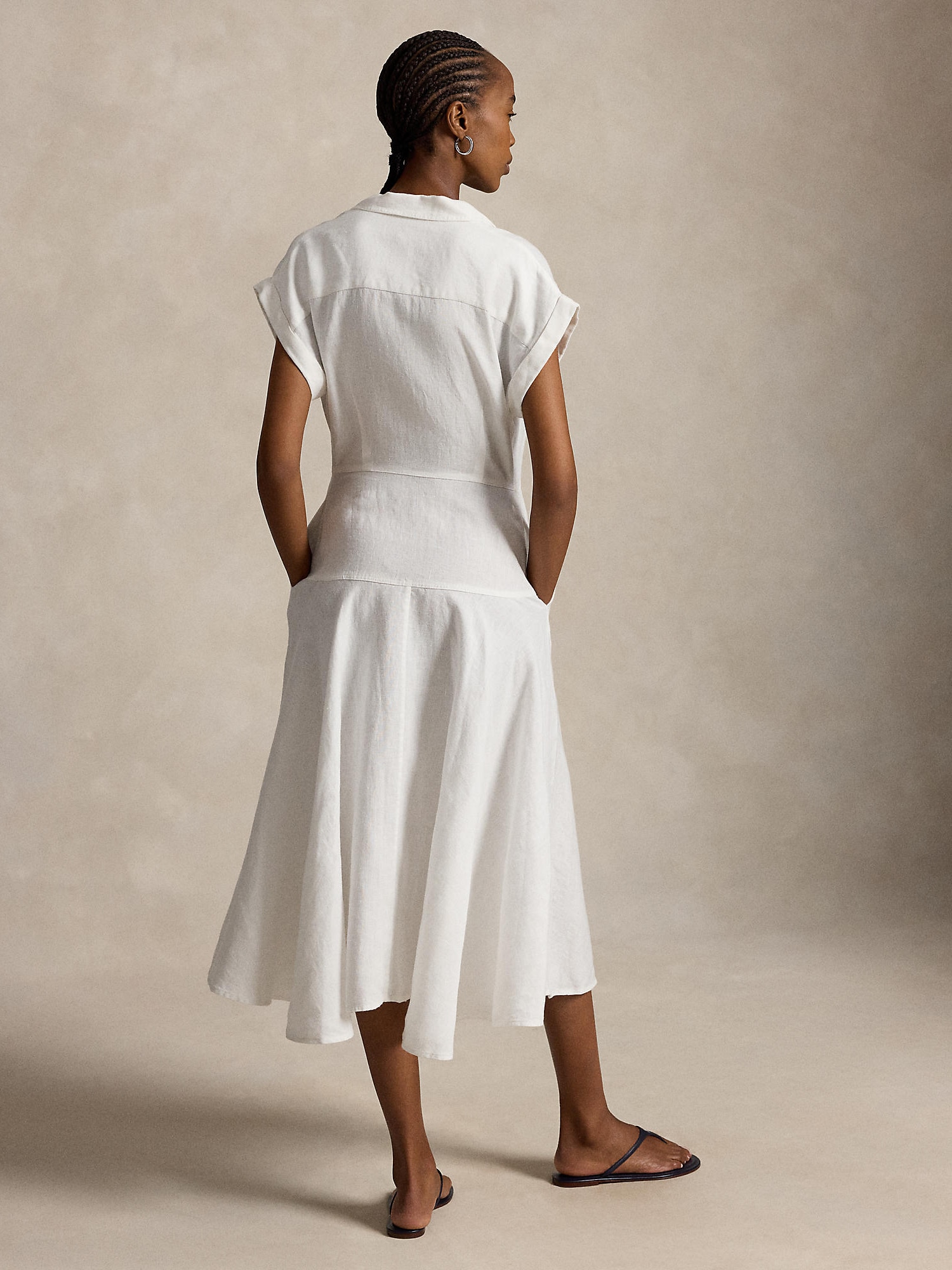 Polo Ralph Lauren Vestido camisero blanco – imagen 3