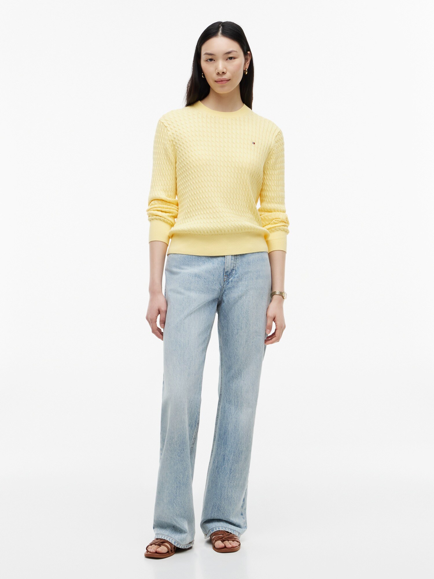 TOMMY HILFIGER Jersey amarillo claro – imagen 4