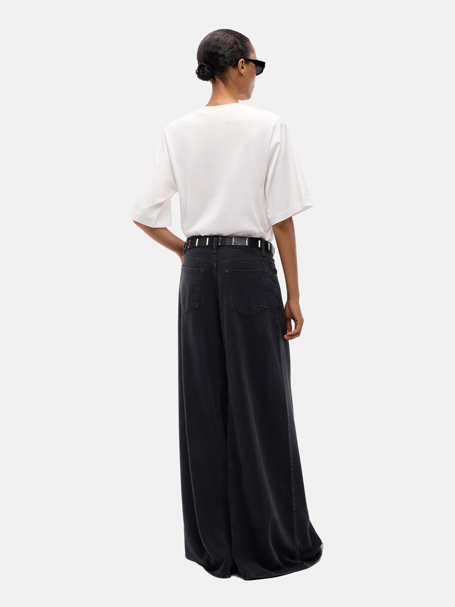 PINKO Camiseta 'PINKO NIAMEY T-SHIRT JERSEY LOGO BIRDS EFFETTO RICAMO T-SHIRT'  blanco – imagen 4