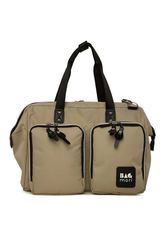Bagmori Wickeltasche Größe OneSize dunkelbeige / schwarz / weiß