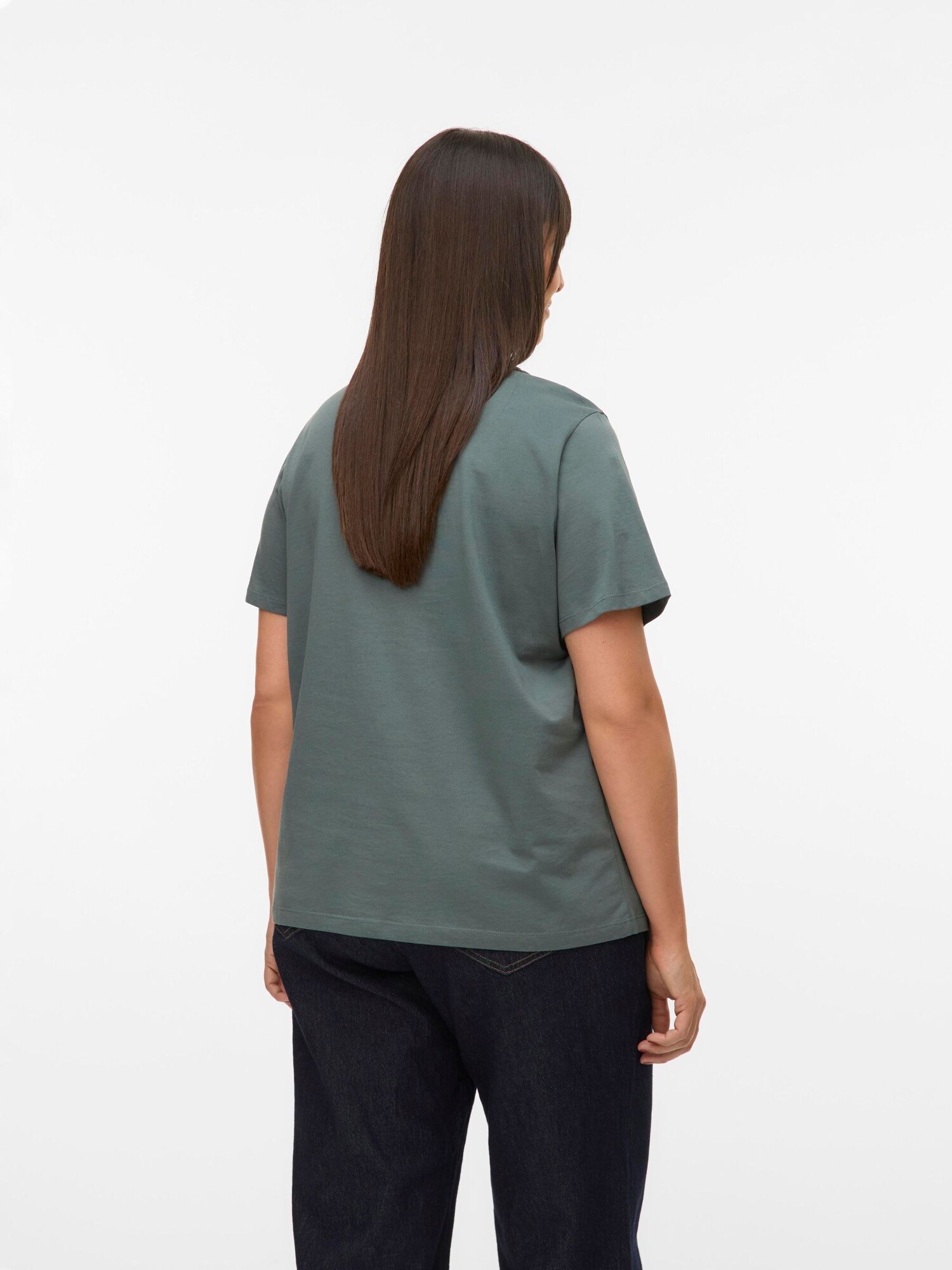 Vero Moda Curve Tričko 'VMPaulina'  nefritová (obrázok 3)